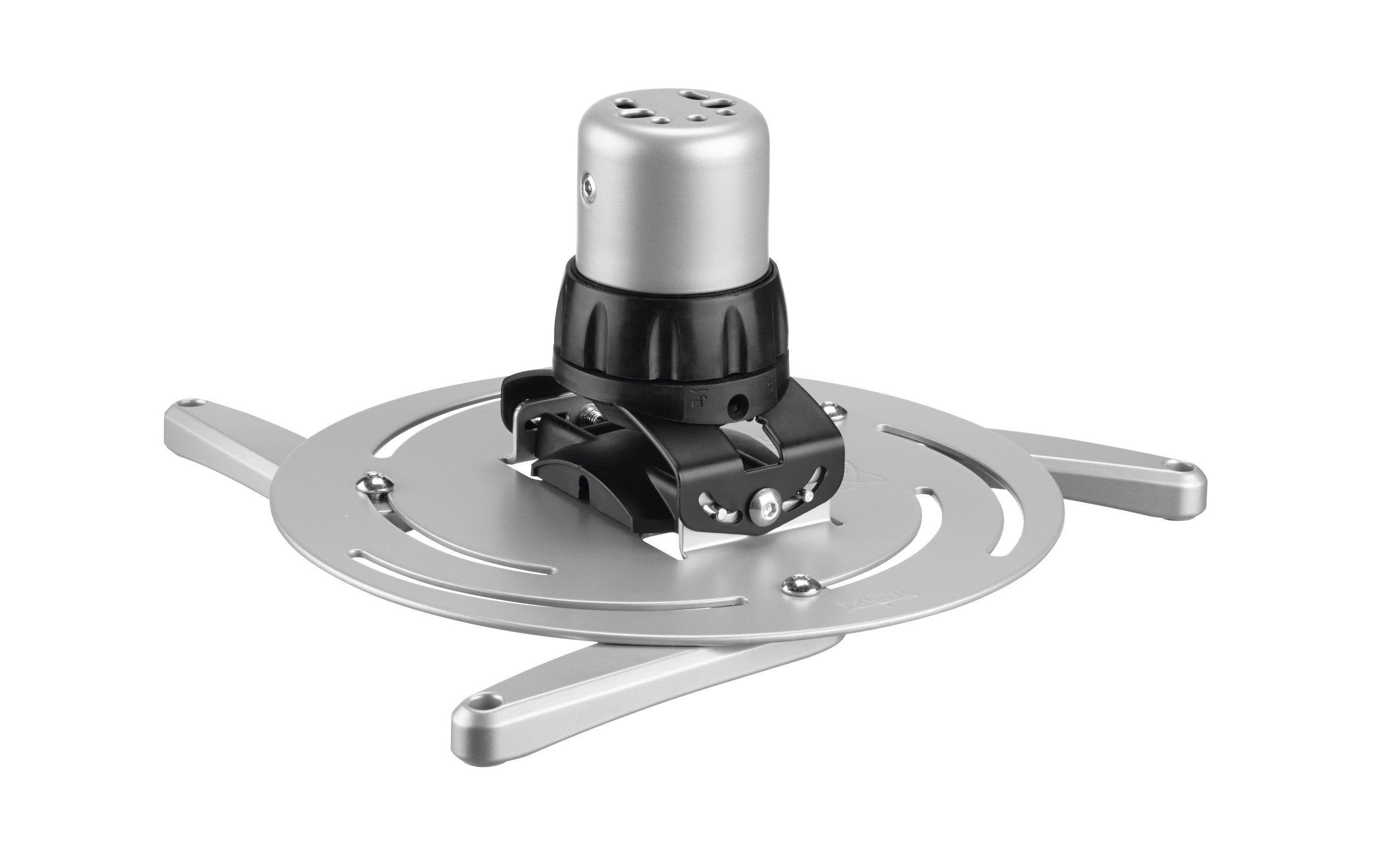 Vogel's PPC-2500 – Beamer Deckenhalterung, H 12,5 cm, 25 kg, schwenkbar, Silber