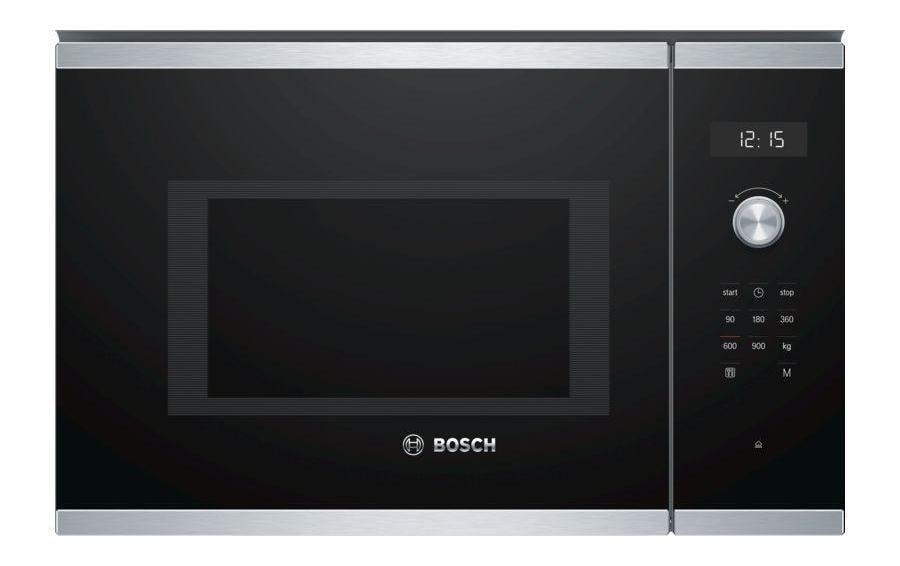 Bosch Einbau-Mikrowelle BFL554MS0 – 25 l – 900 W – schwarz/edelstahl
