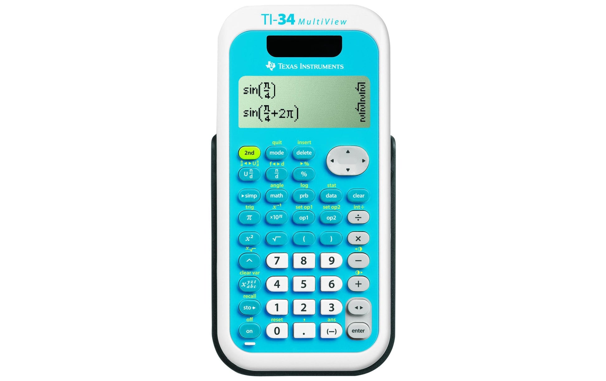 Texas Instruments Taschenrechner TI-34 MultiView – 16-stellig, 4-zeilig LCD, Solar + Batterie, 84×169×20 mm