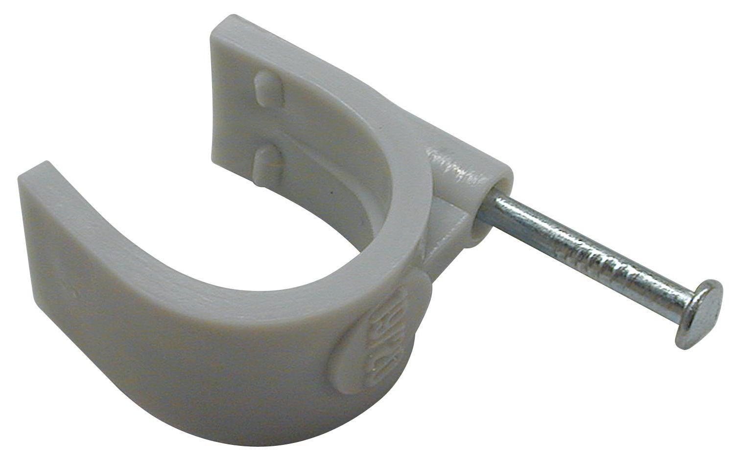 Steffen Kabelhalter, Kunststoffmaterial, Ø 20 mm, 20er-Pack – grau