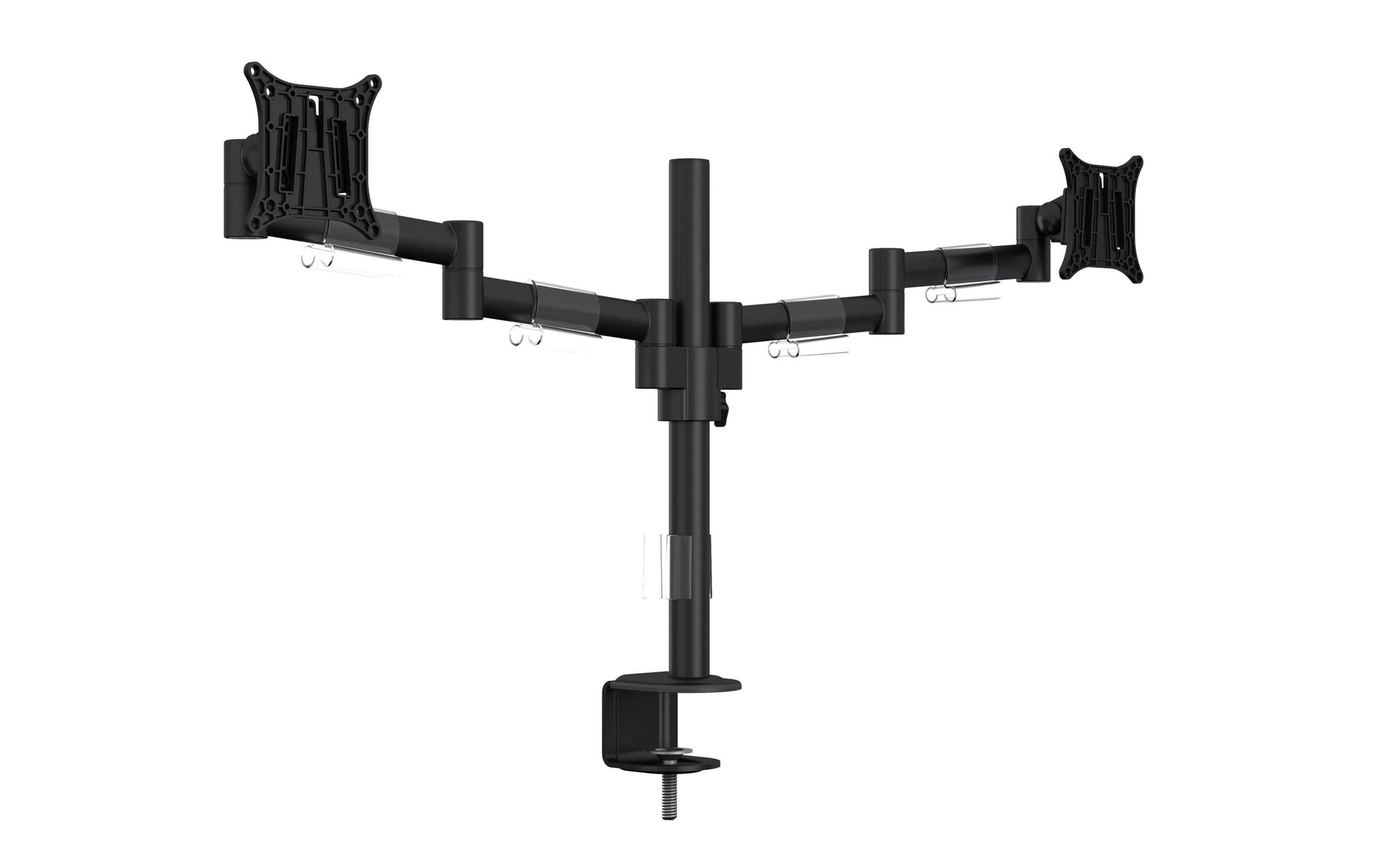 Multibrackets Monhalt Office 5853 – Monitorarm, Dual, bis 30", VESA 100 × 100 mm, 8 kg, drehbar, schwarz