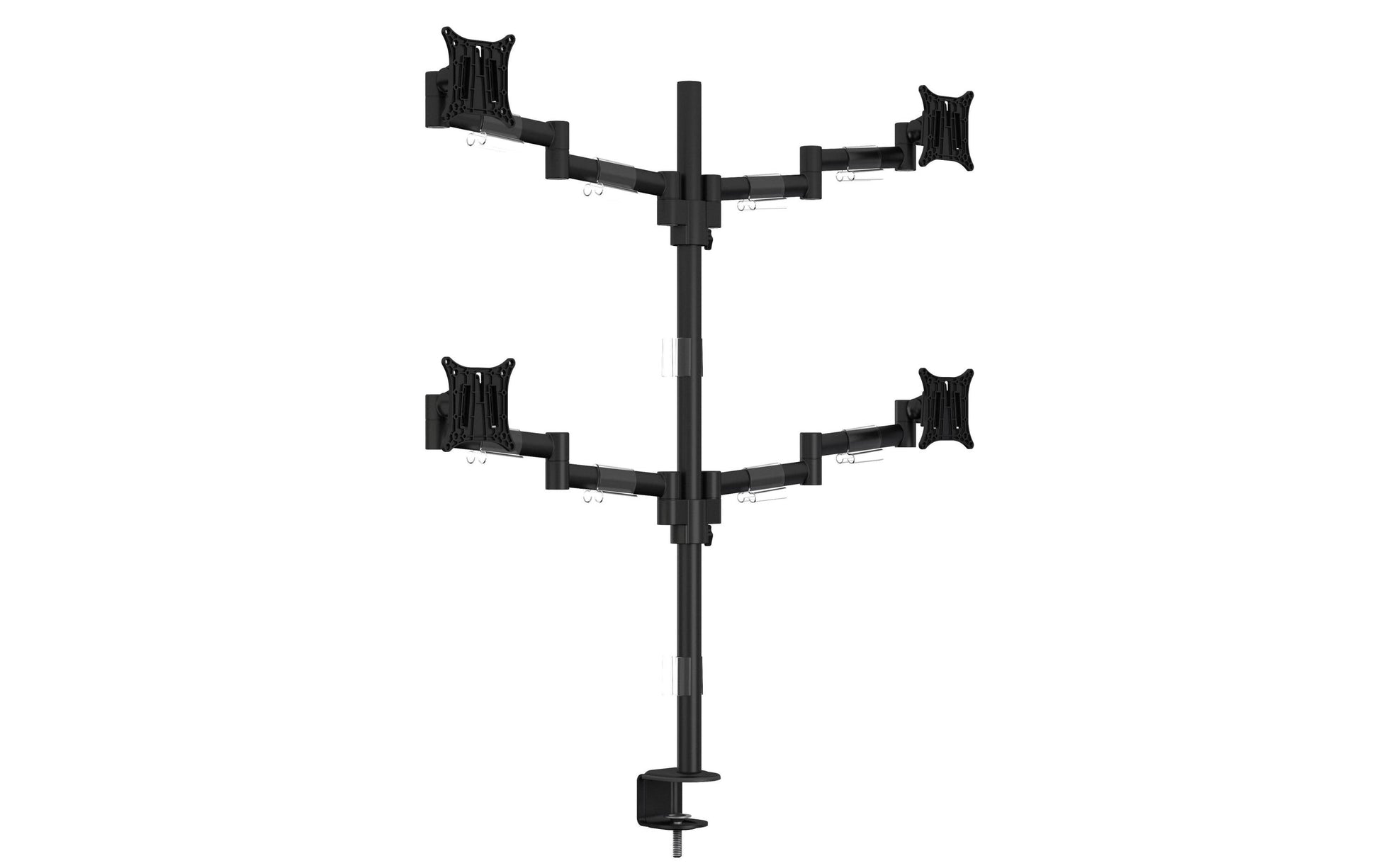 Multibrackets Monhalt Office 5891 – Monitorhalterung, Quad, bis 30", VESA 75 × 75 mm, 8 kg, drehbar, schwarz