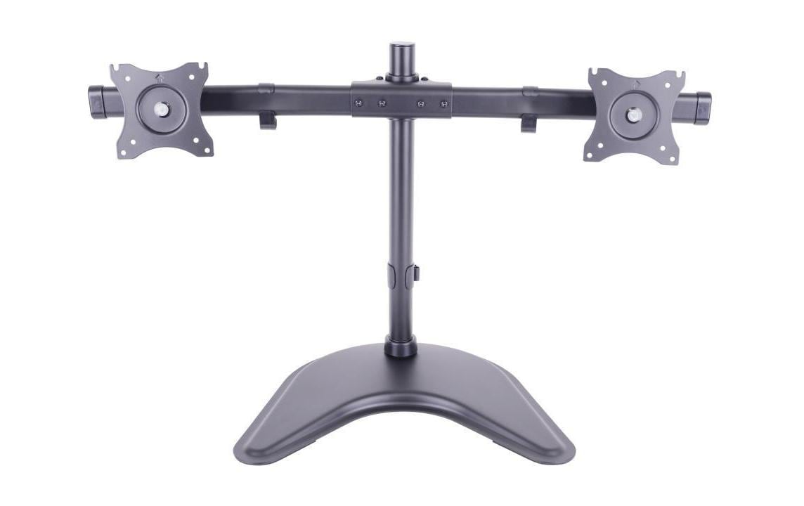 Multibrackets basic 3330 – Monitorhalterung, Dual, Standfuss, bis 27", VESA 100 × 100 mm, 10 kg, schwarz