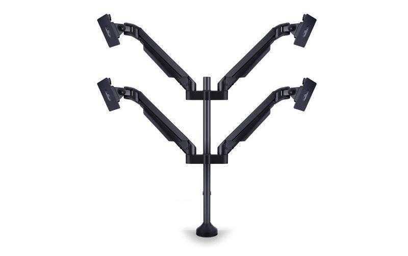 Multibrackets Tischständer 7235 – Tischhalterung, Quad, bis 32", VESA 100 × 100 mm, 10 kg, drehbar, schwarz