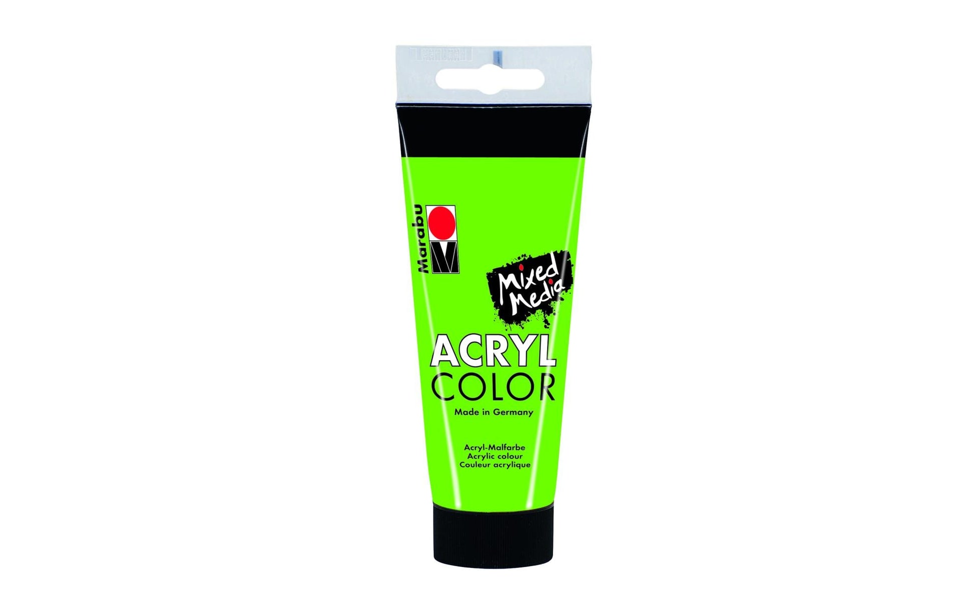 Marabu Acryl Color Acrylfarbe – Blattgrün, Lichtecht – 100 ml – für Leinwand, Holz