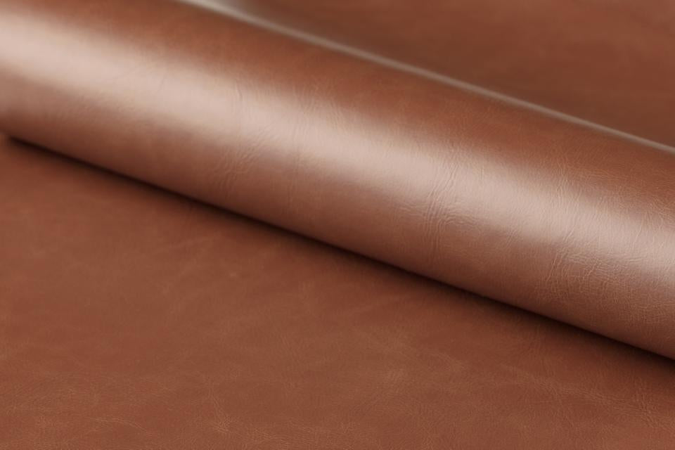 AC Design Nora Bürostuhl – Kunstleder – Braun, gepolsterte Armlehnen