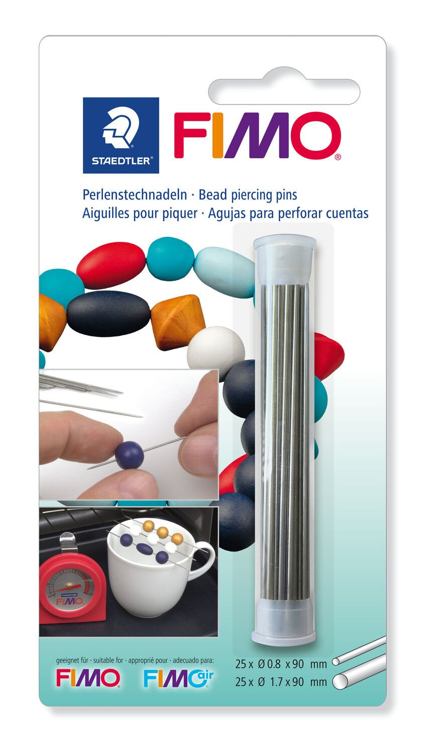 Staedtler FIMO – Perlenstechnadeln, Ø 0,7/1,5 mm, 50 Stk