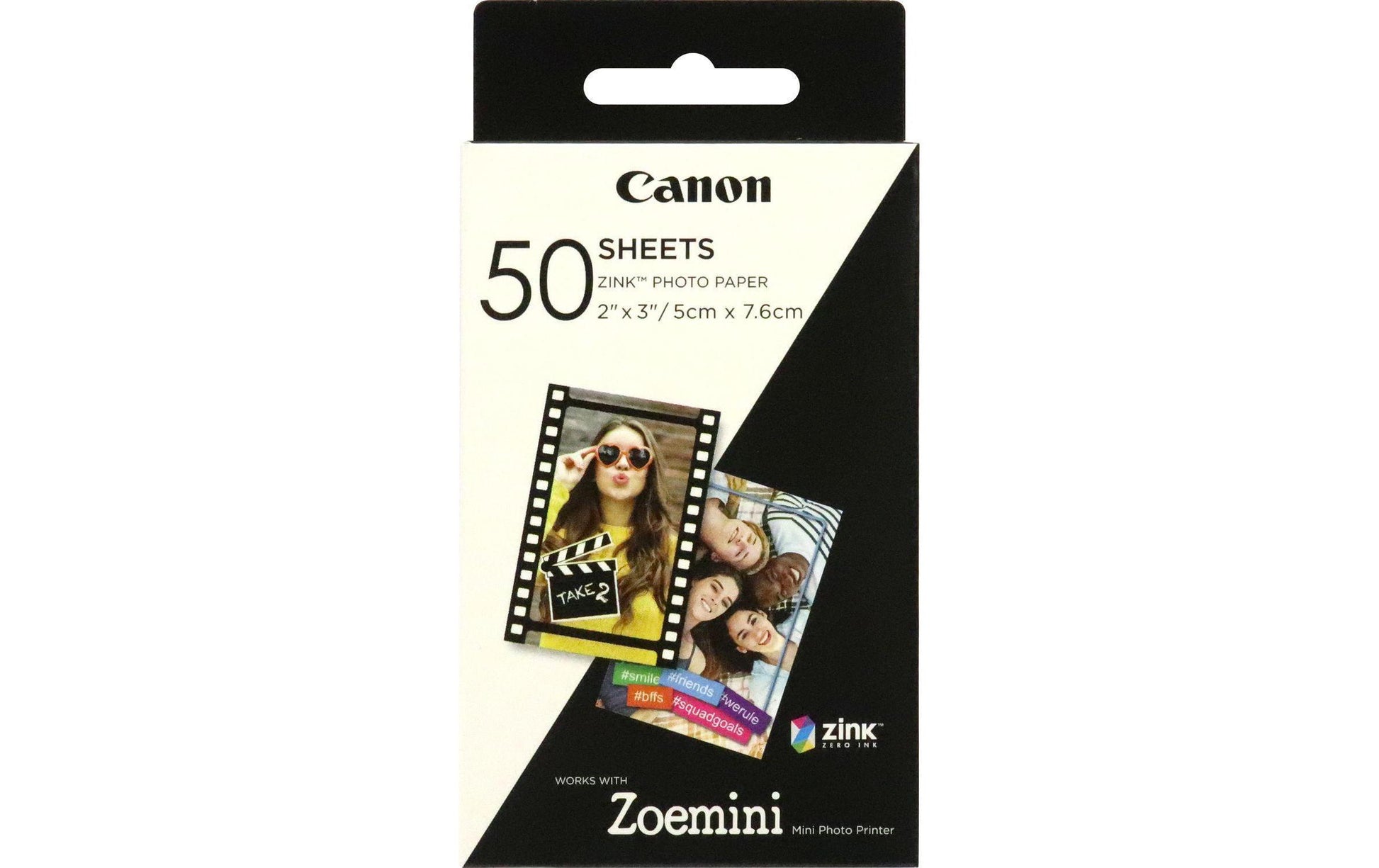 Canon ZINK Fotopapier – glänzend, 50 × 76 mm, 50 Blatt – für Canon Zoemini