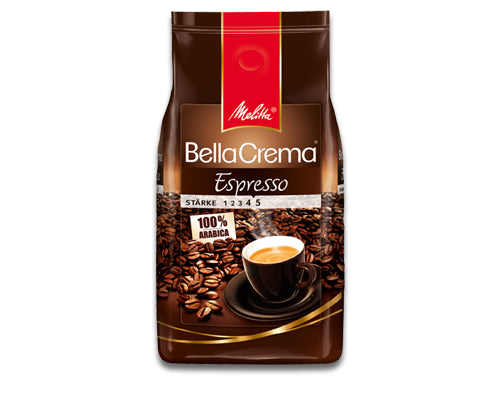 Melitta Bella Crema – Kaffeebohnen – Espresso, 100% Arabica, 1 kg