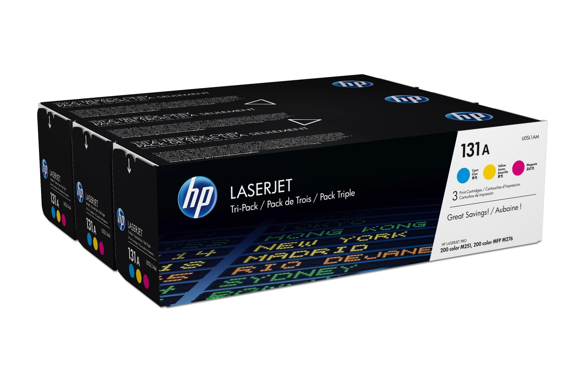 HP Toner-Multipack 131A – C/M/Y, 1800 Seiten