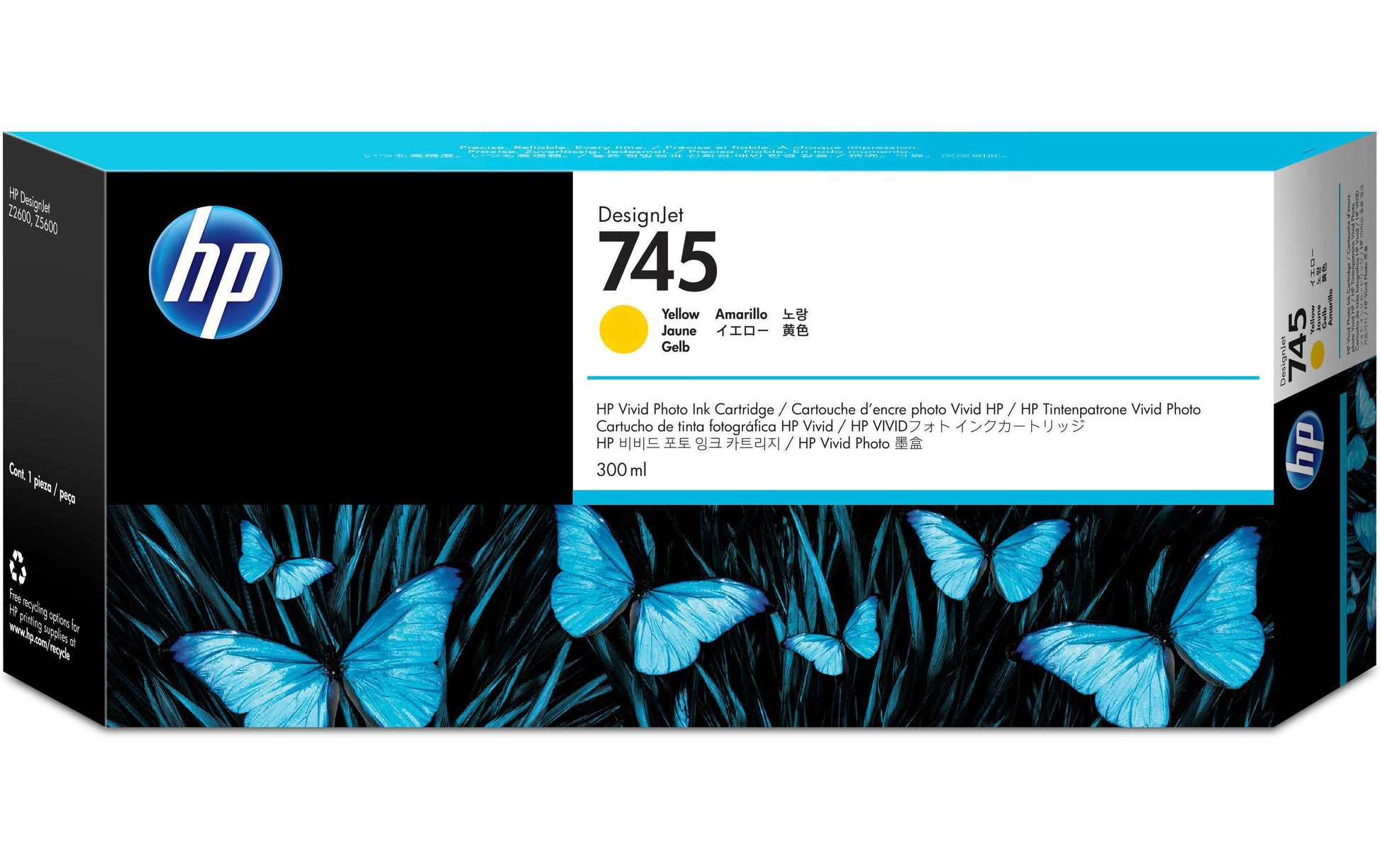HP Tintenpatrone 745XL, Gelb – für Inkjetdrucker/Multifunktionsgeräte