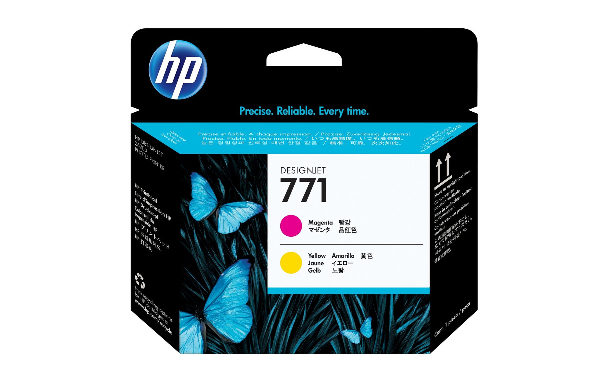 HP Value Pack Druckkopf + Tinte Nr. 771 – Magenta/Gelb, 775 ml – 2er-Set