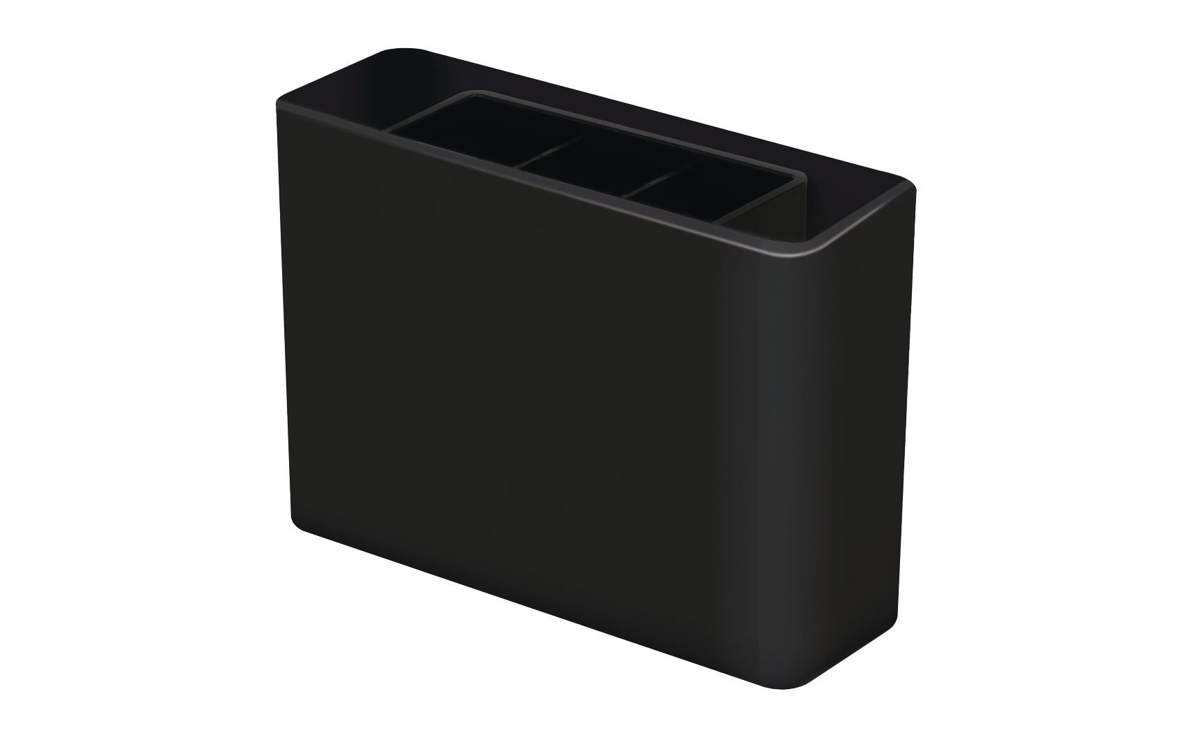 HAN Stiftehalter – 5 Fächer, Acrylnitril-Butadien-Styrol (ABS), schwarz, 135 × 98 × 40 mm