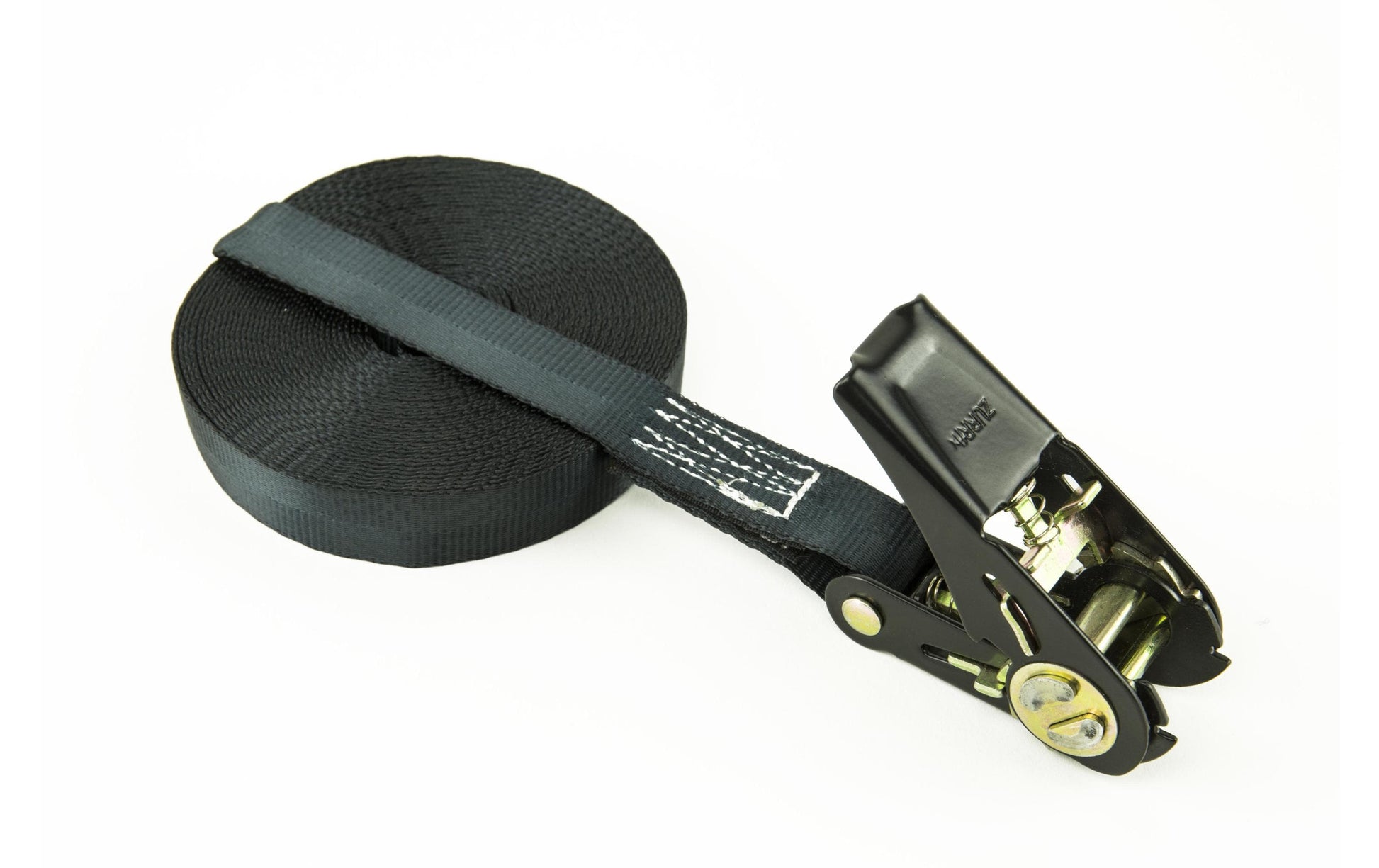 Zurrfix Umreifungsband 20 mm × 8 m, schwarz, mit Ratsche, Zugkraft 61,2 kg, für Personenwagen