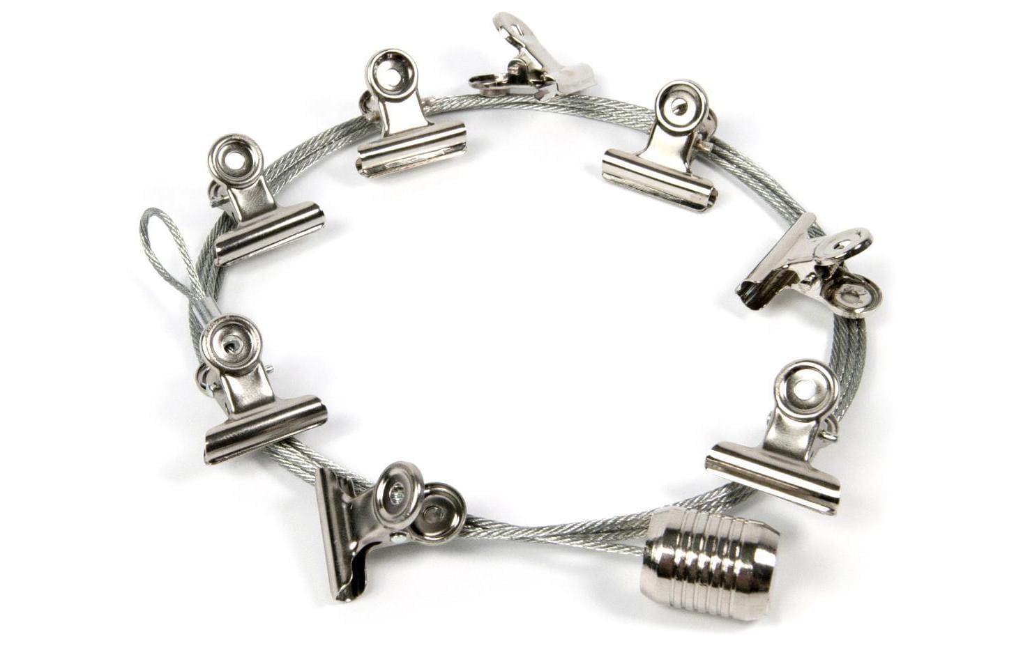 Trendform Fotoleine Clips – 1,5 m – 8 Magnete – Silber
