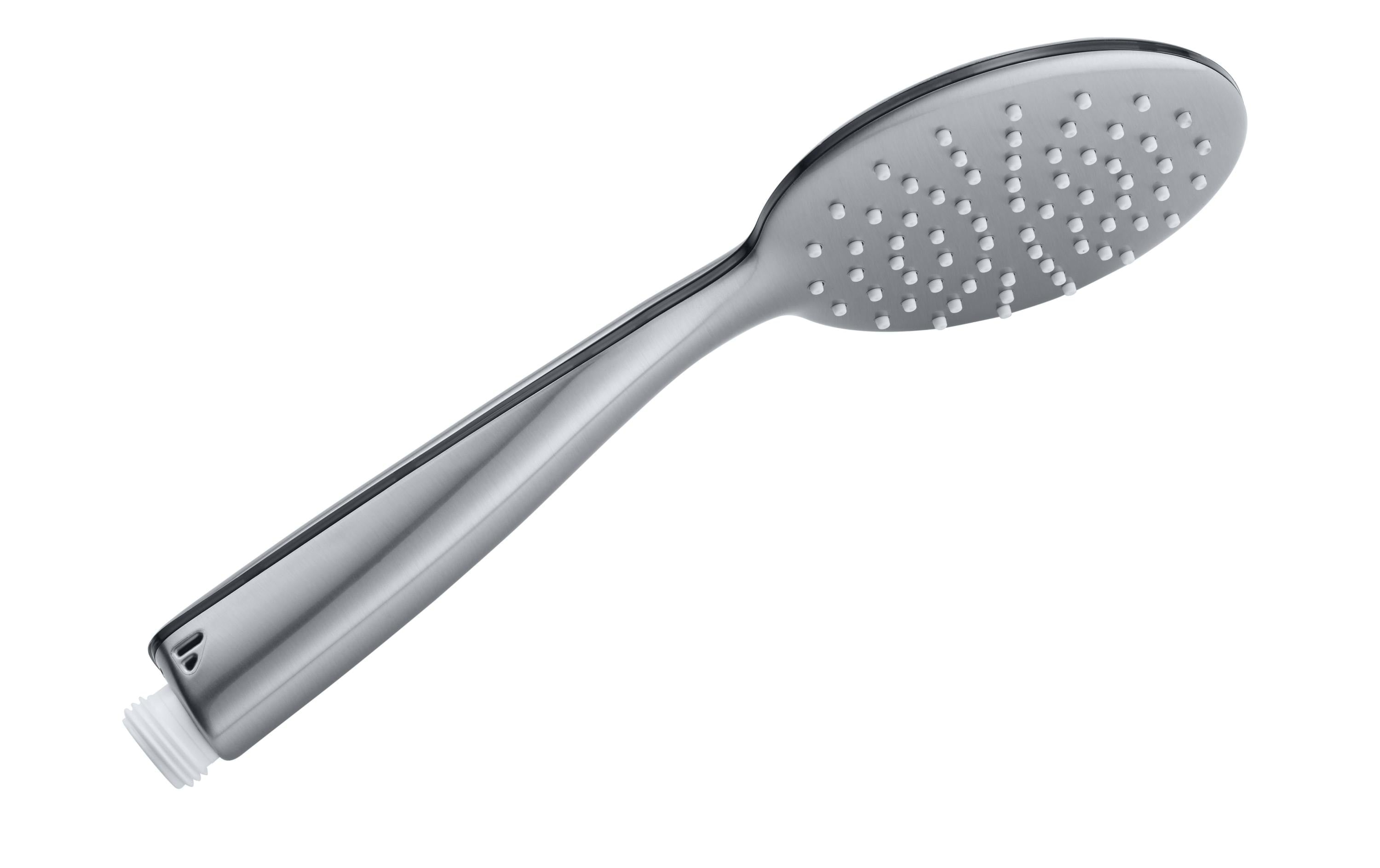 diaqua Handbrause Iota PCR – 10,4×3,6 cm, Kunststoff, Grau, Silberne Siebplatte