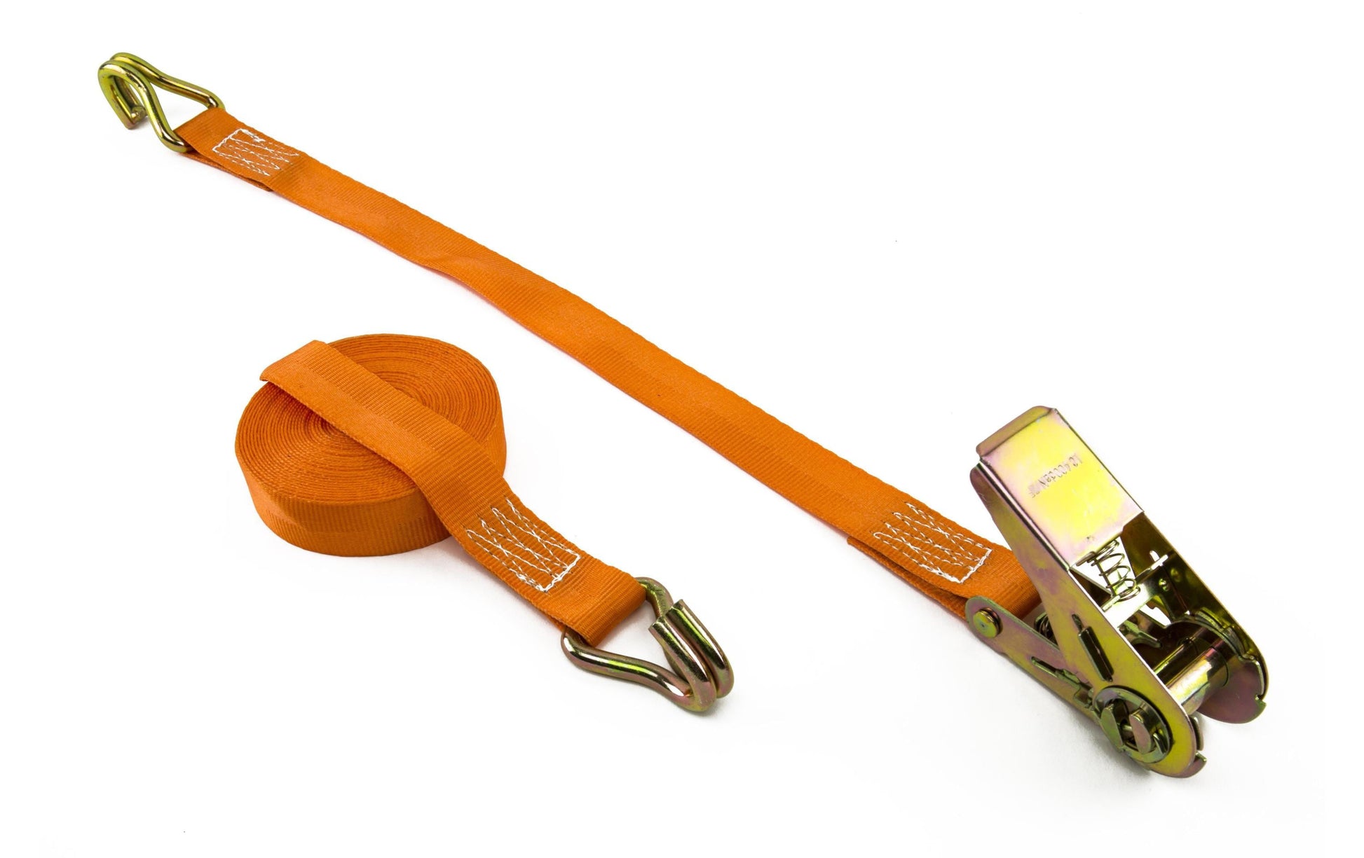 Zurrfix Zurrgurt 4 m × 25 mm, orange, mit Ratsche, Zugkraft 800 N, für Auto