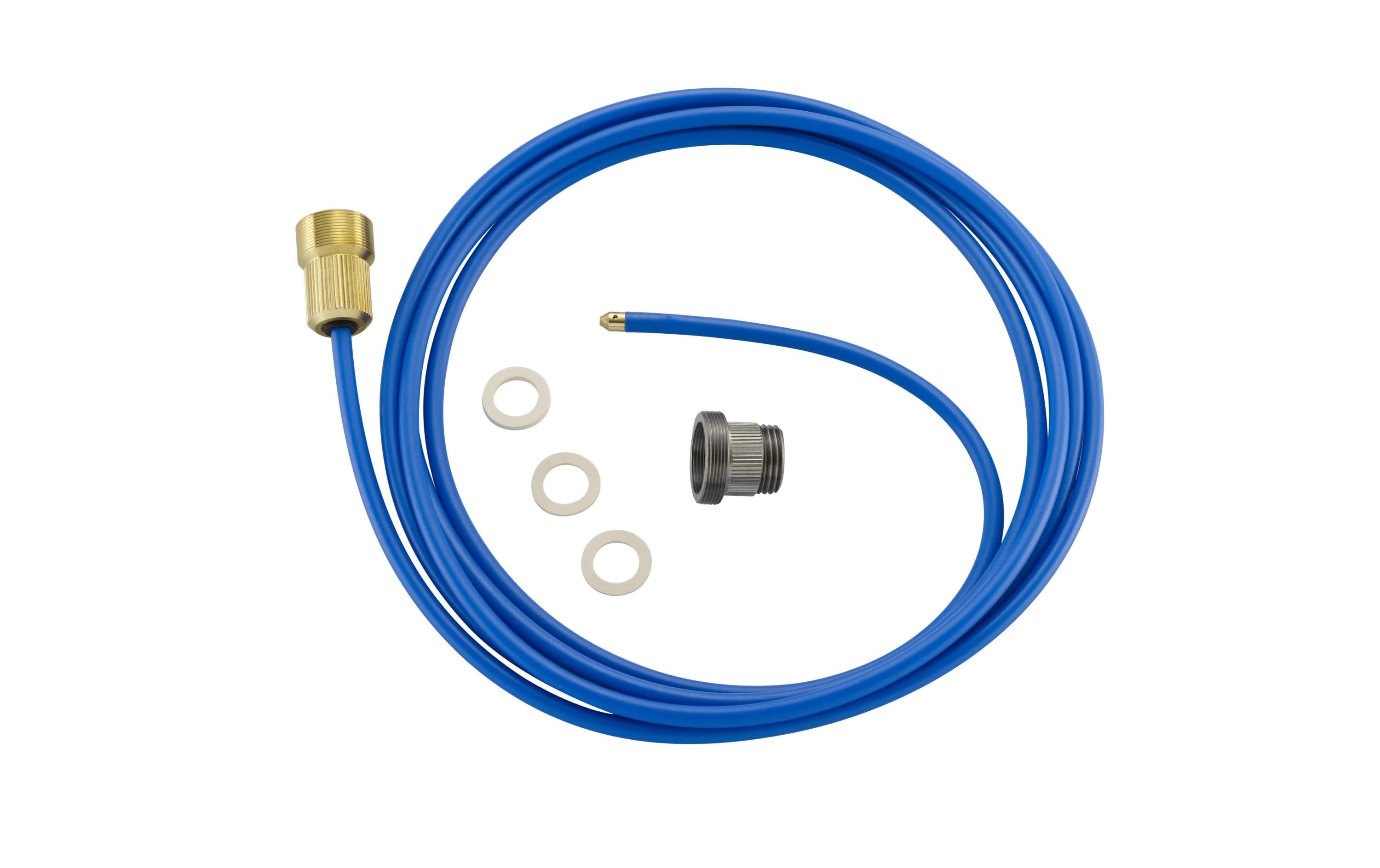 Mateu Abflussreiniger Quiki-Set – 300 cm – Ø 0,6 cm – Metall, blau, für 1/2, M22X1, M24X1