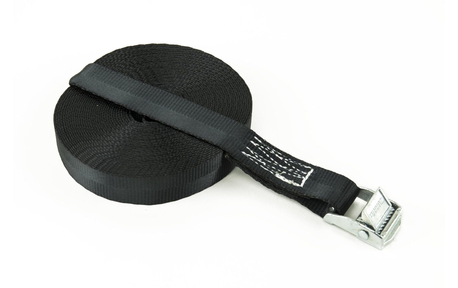 Zurrfix Umreifungsband 20 mm × 4 m, schwarz, mit Klemmschloss, Schliesskraft 100 daN, für PKW