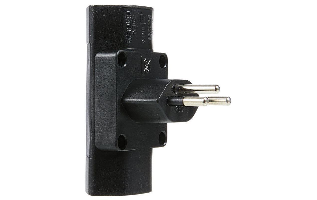 M. Schönenberger Schönenberger Adapterkabel, 2×T13, Eingang T12, mit Kinderschutz, 75×85 mm – Schwarz