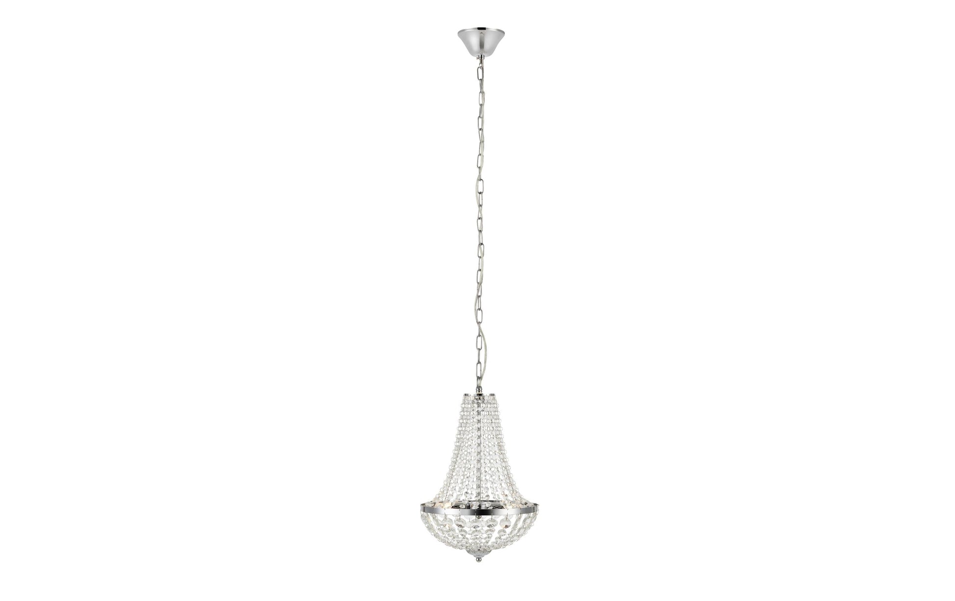 Markslöjd Pendelleuchte Gränsö – Ø 30 × 48 cm, 204 lm, 40 W, 2800 K, dimmbar, IP44, Chrom