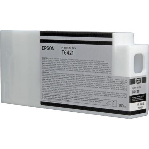 Epson Tintenpatrone T6421 (C13T642100), Schwarz, 150 ml, Original – für Stylus Pro 7700, 7890, 7900 und andere