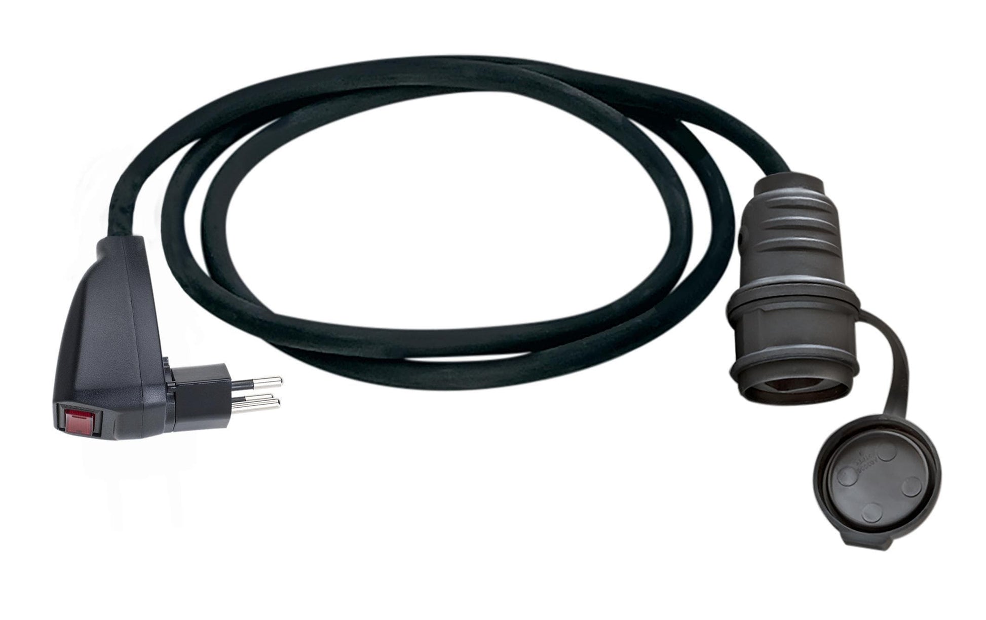 Brennenstuhl Adapterkabel, T12–T23, 1,5 m, mit Schalter, 1,5 mm² – Schwarz