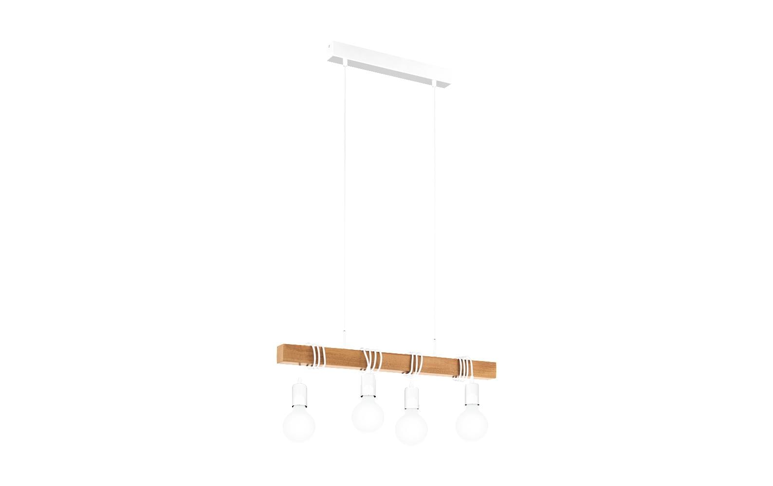 EGLO Hängeleuchte TOWNSHEND – 10,5 × 70 × 110 cm, 240 W, dimmbar, braun/weiss, exkl. Leuchtmittel