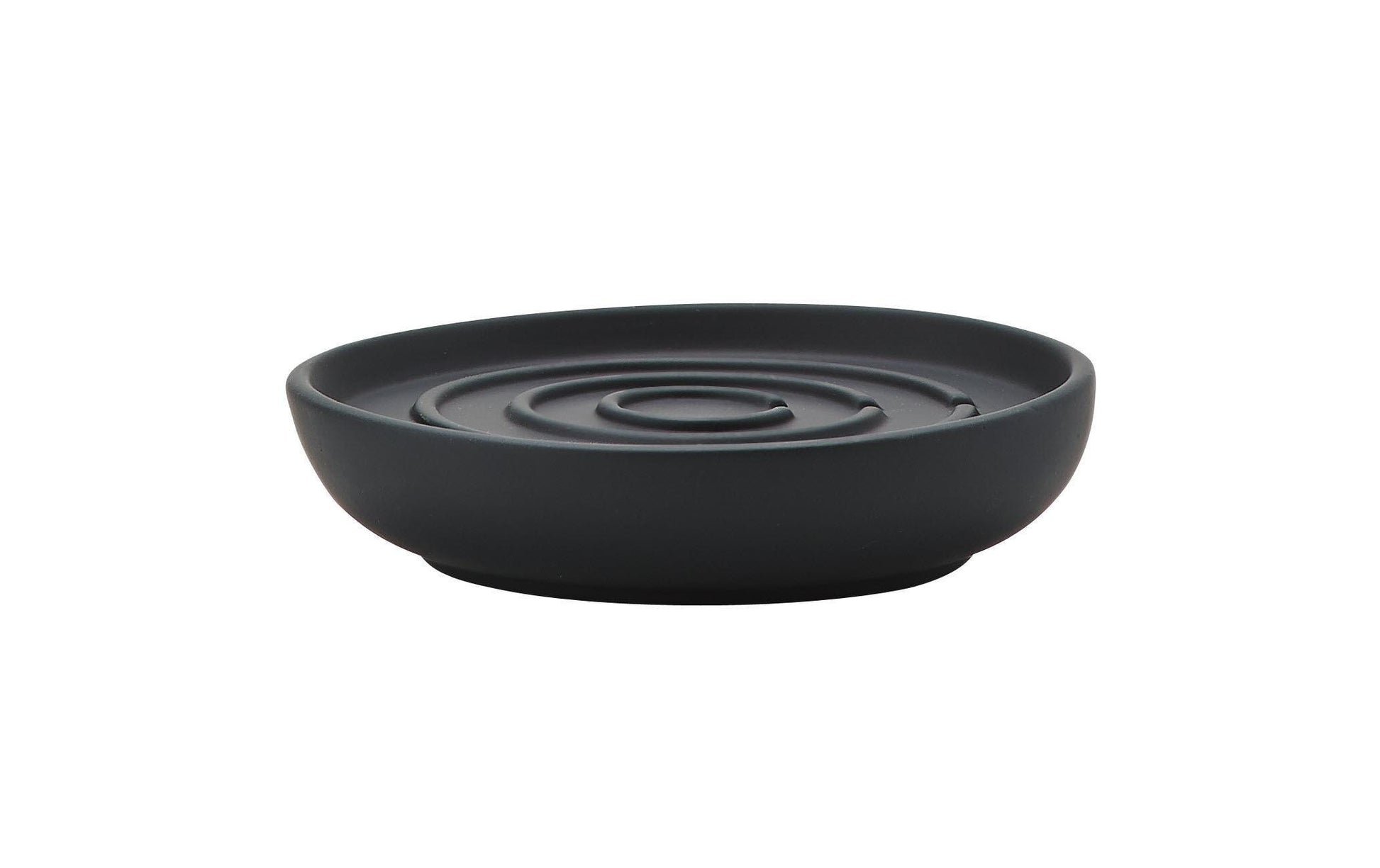 Zone Denmark Seifenschale – Ø11×2,5 cm, Porzellan, Schwarz