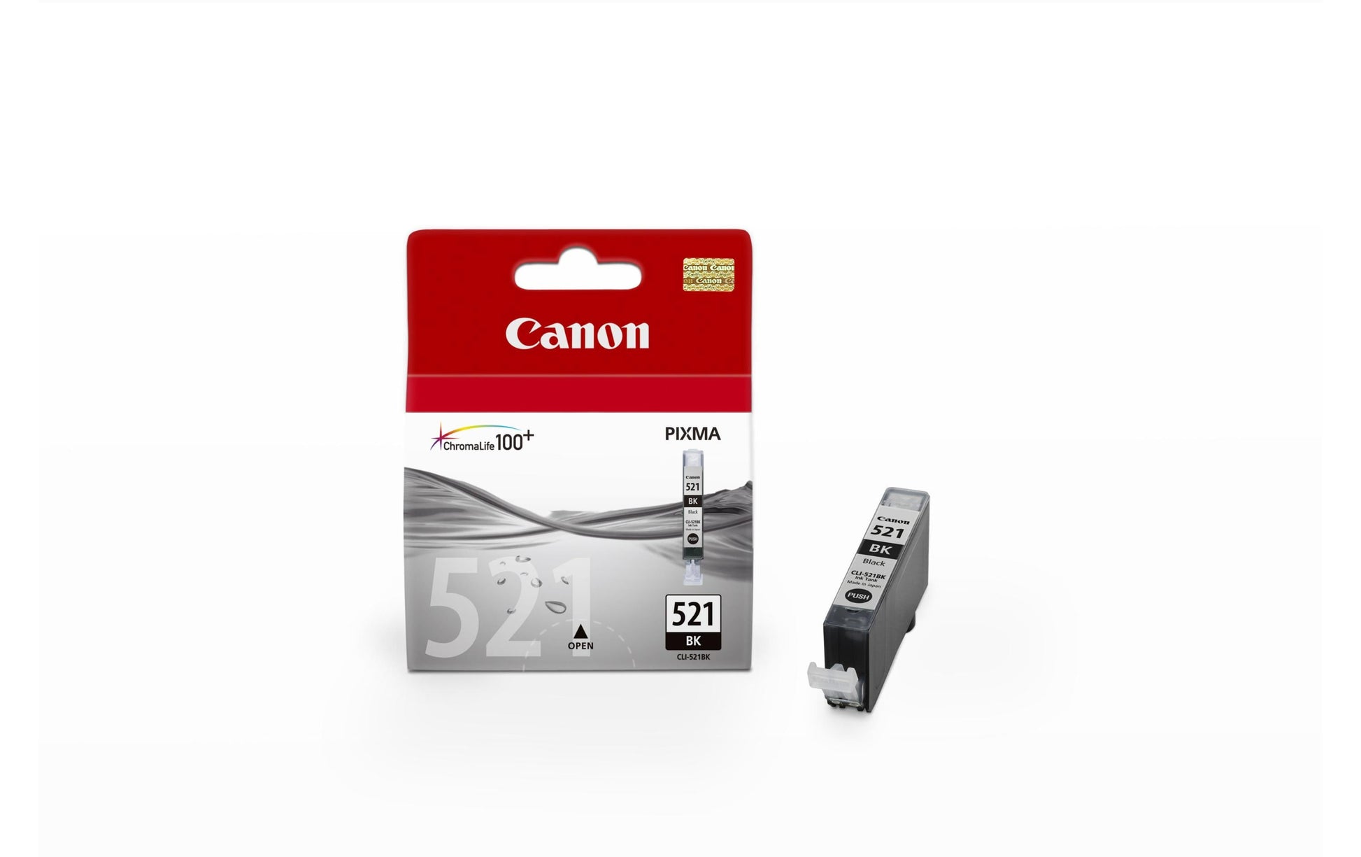 Canon Tintenpatrone CLI-521BK, Schwarz, 1'250 Seiten – für CLI-521