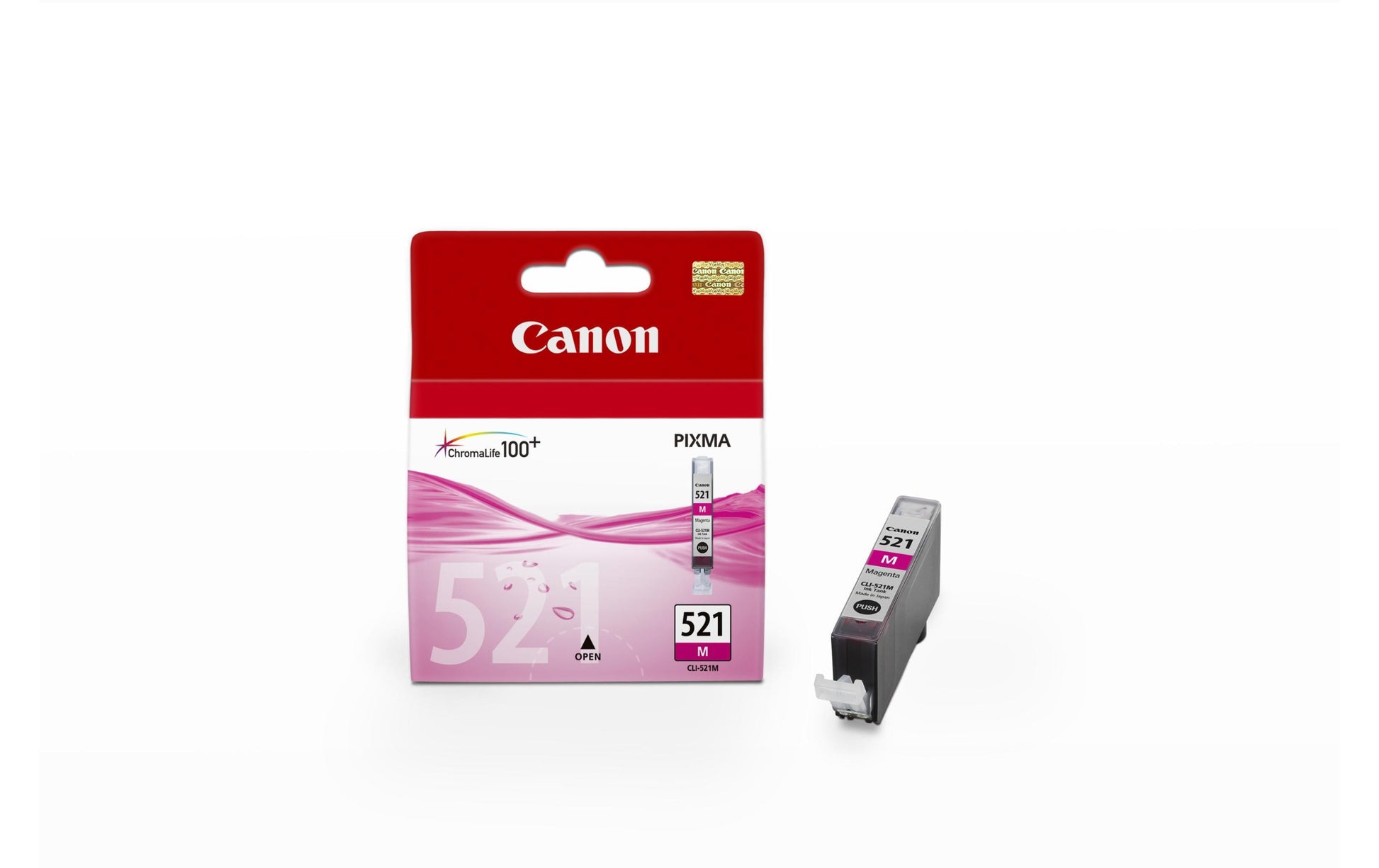 Canon Tintenpatrone CLI-521M, Magenta, 445 Seiten – für CLI-521