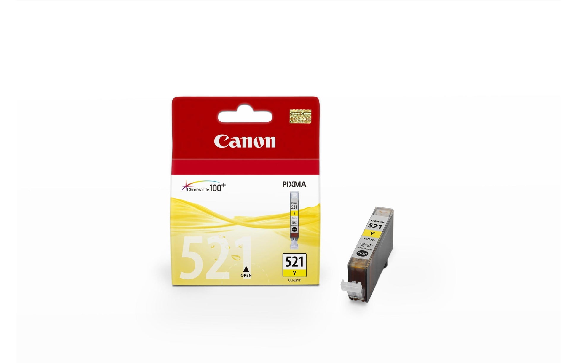 Canon Tintenpatrone CLI-521Y, Gelb, 477 Seiten – für Pixma-Modelle