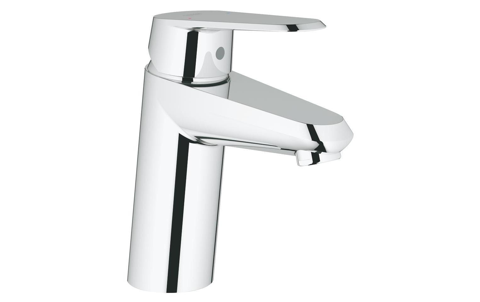 GROHE Eurodisc Cosmopolitan Badebatterie – Einhebelmischer, 18,5×7 cm, Messing, Chrom, für Badewanne