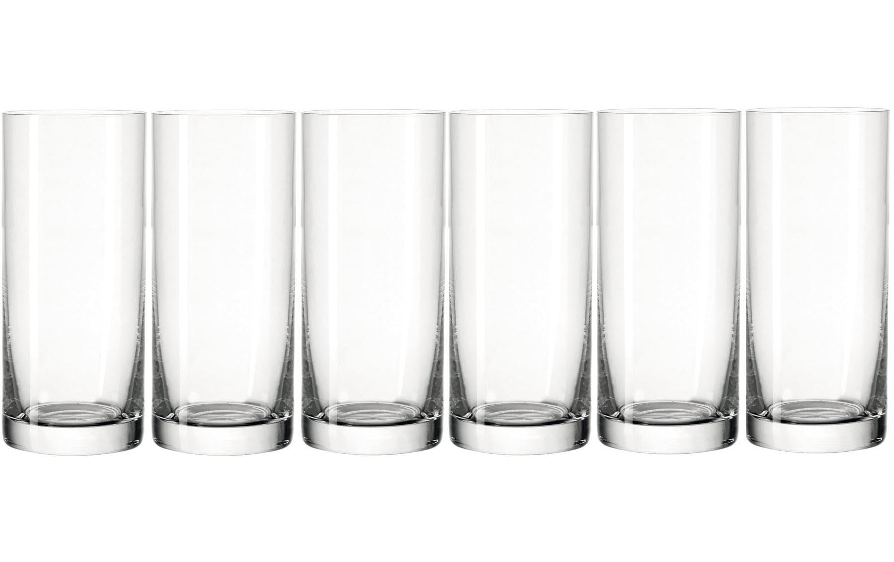 LEONARDO Trinkglas – 0,46 l, Kristallglas, Transparent, Spülmaschinenfest, 6 Stück