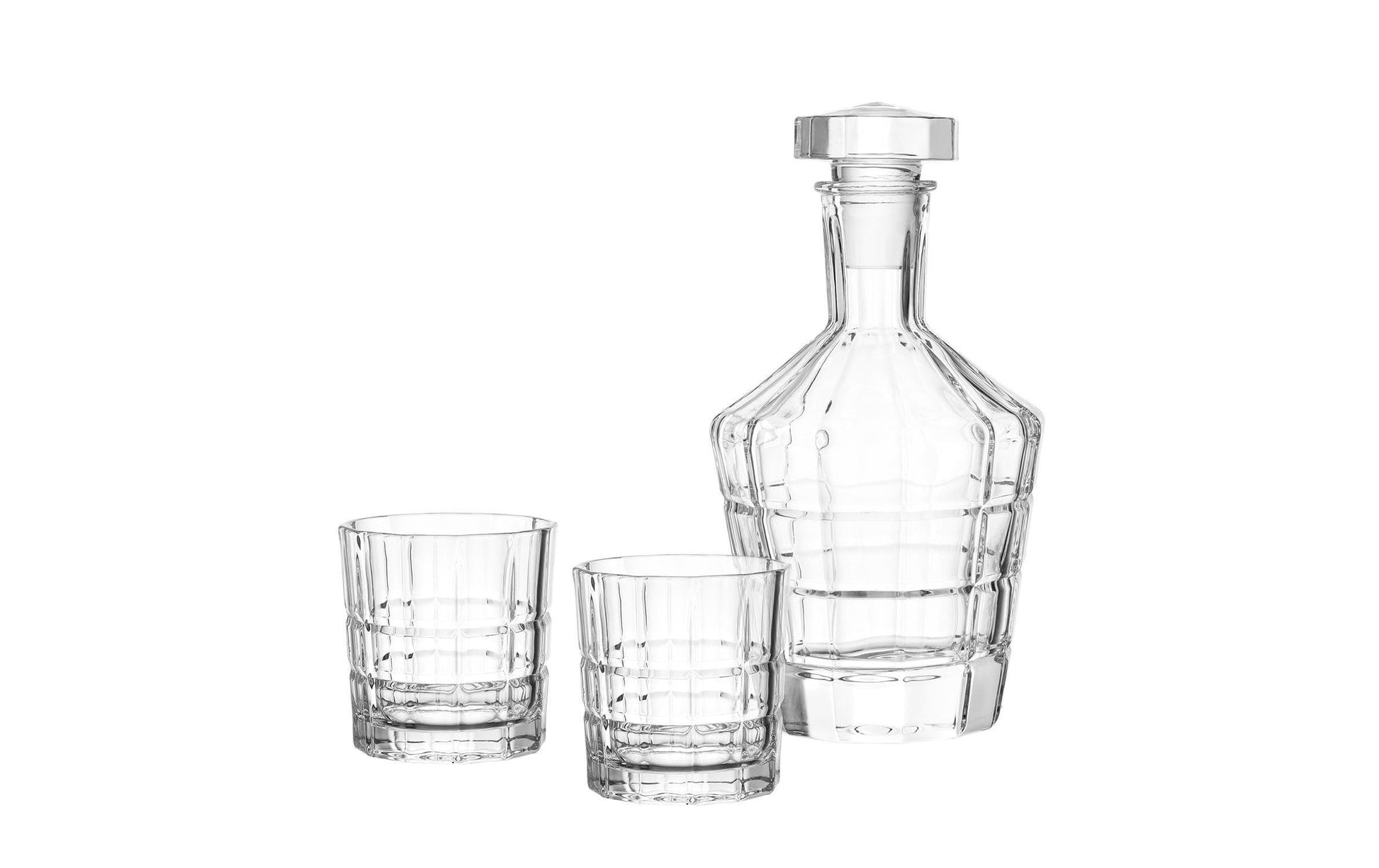 LEONARDO Spiritii Whiskyset – 0,7 l, Glas, transparent, mit Deckel, 3-teilig