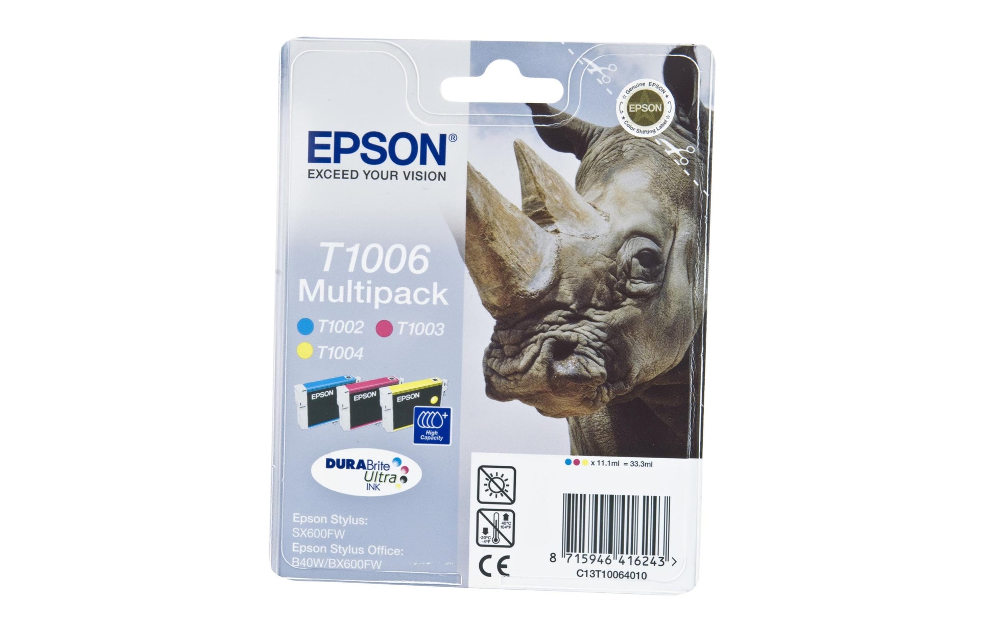 Epson Tintenpatronen-Multipack T1006, CMY, 3er-Pack