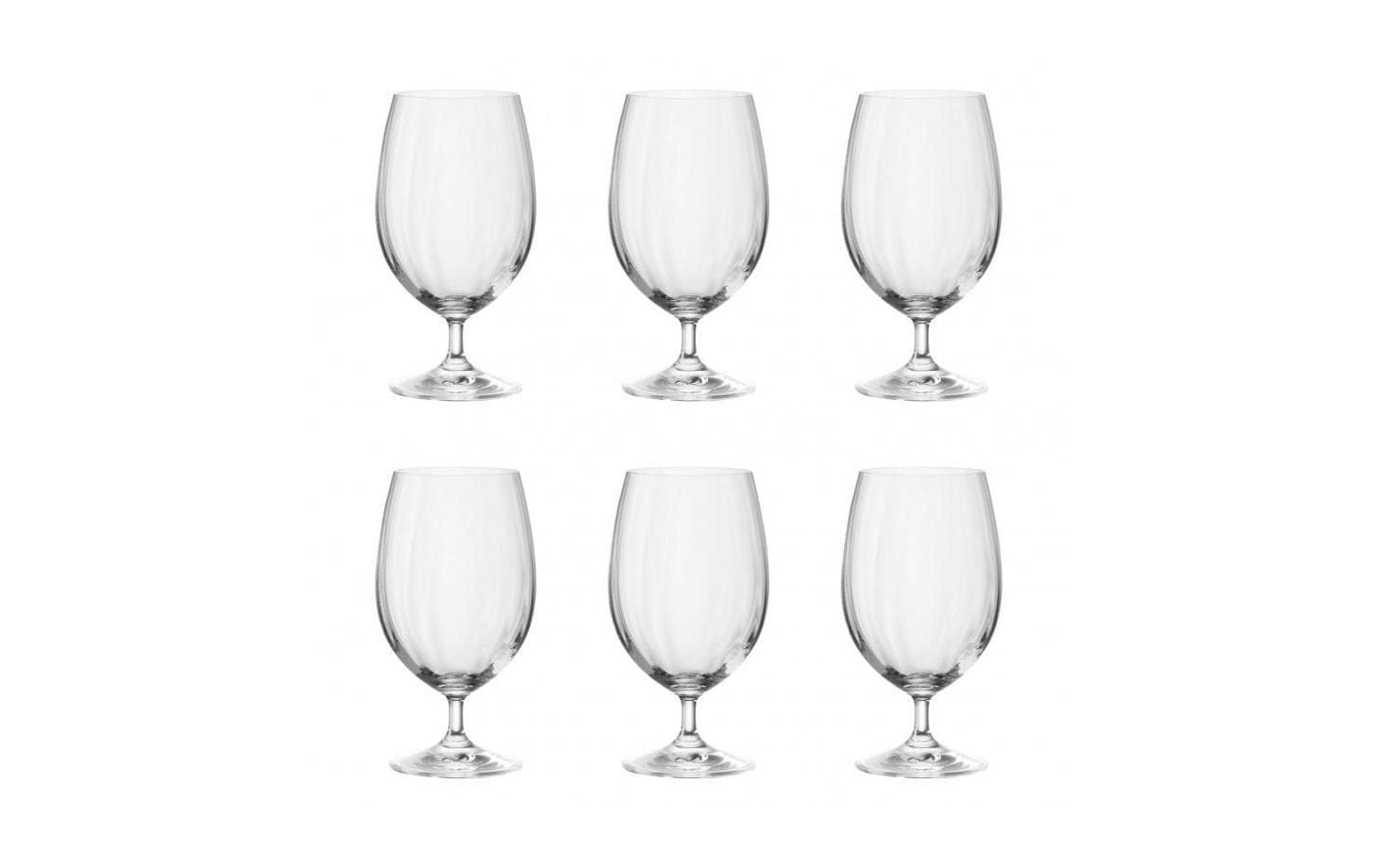 LEONARDO Trinkglas – 0,37 l, Kristallglas, Transparent, Spülmaschinenfest, 6 Stück
