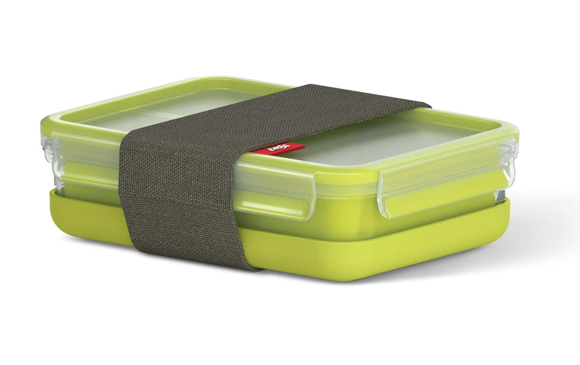EMSA Lunchbox 1,2 l, 22,5 × 16,3 × 6,3 cm, Polypropylen (PP)/Thermoplastisches Elastomer (TPE), grün