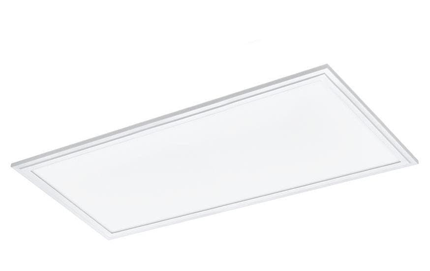 EGLO LED-Rasterleuchte Salobrena-RGBW – 60 × 30 cm, 2400 lm, 21 W, 4000 K, weiss, Opal-Diffusor
