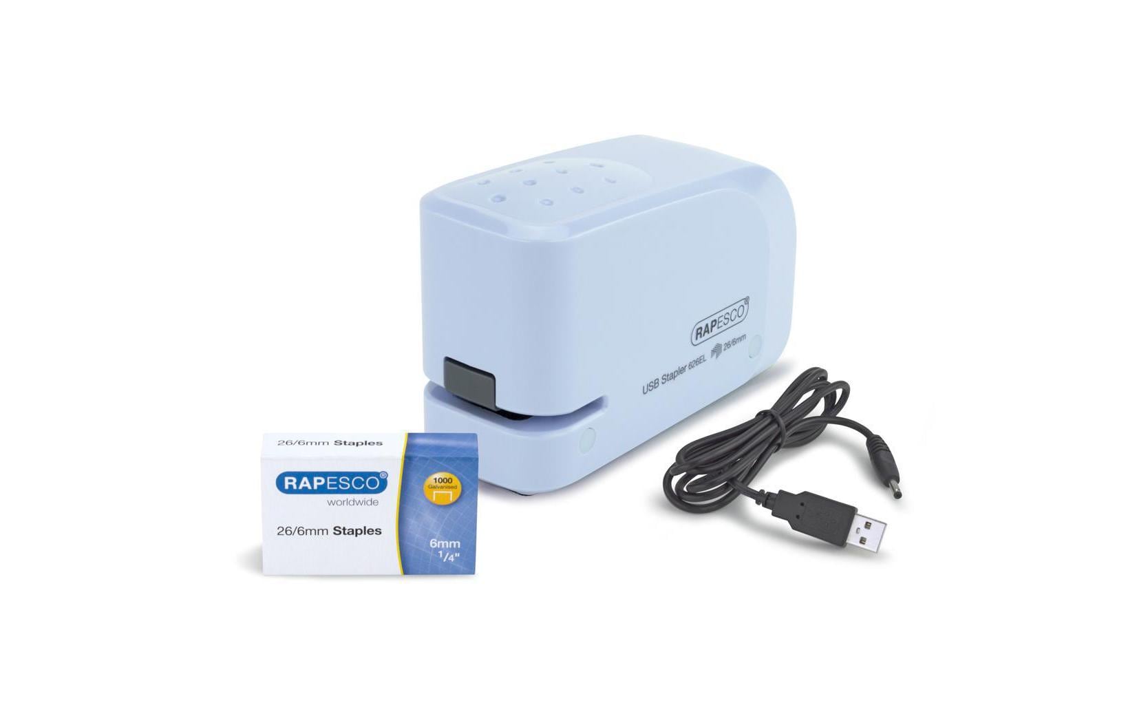 Rapesco 626EL Elektrohefter – 15 Blatt, Automatisch, Akku, Blau