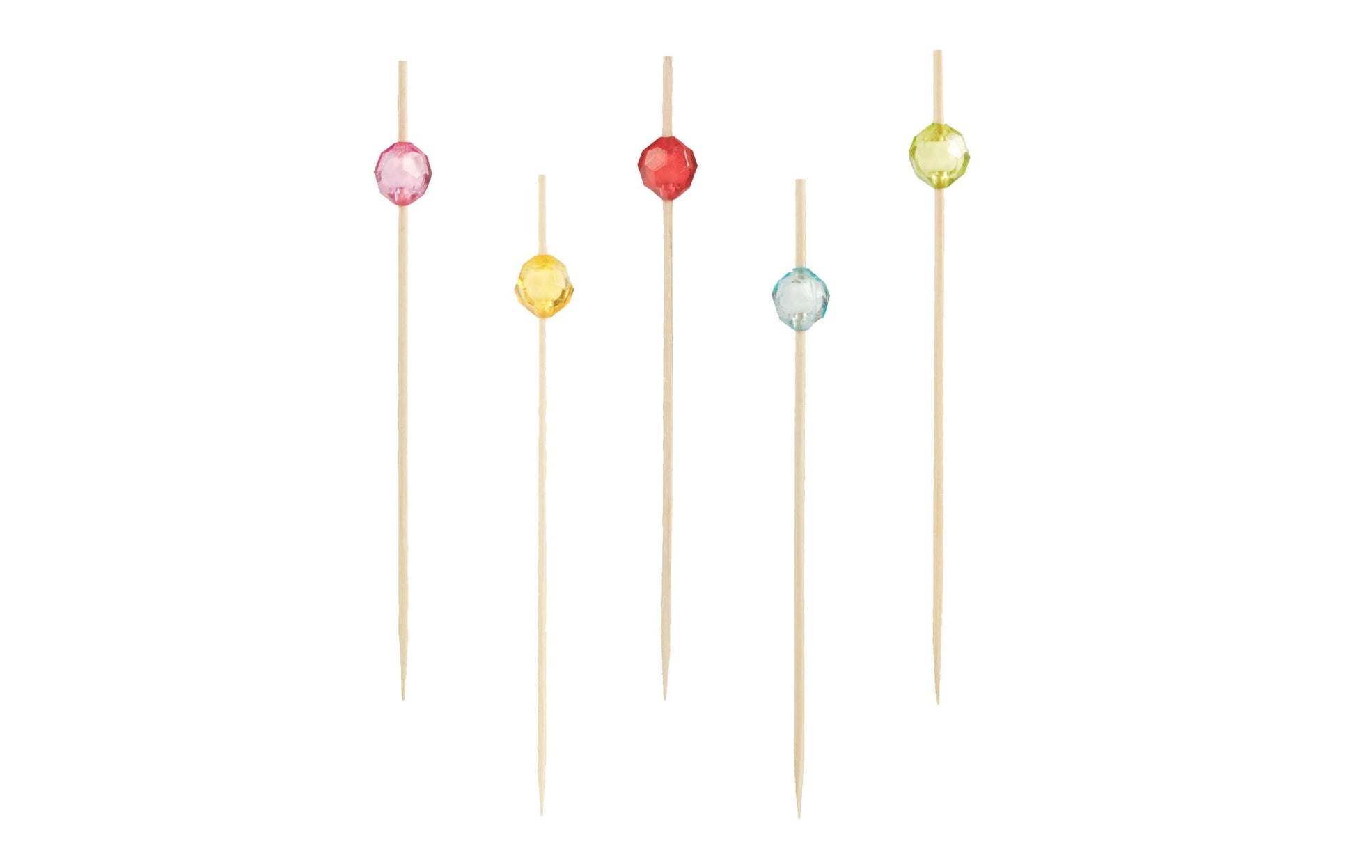 Papstar Party-Piekser – mehrfarbig – 12 cm – Bambus – 100 Stk