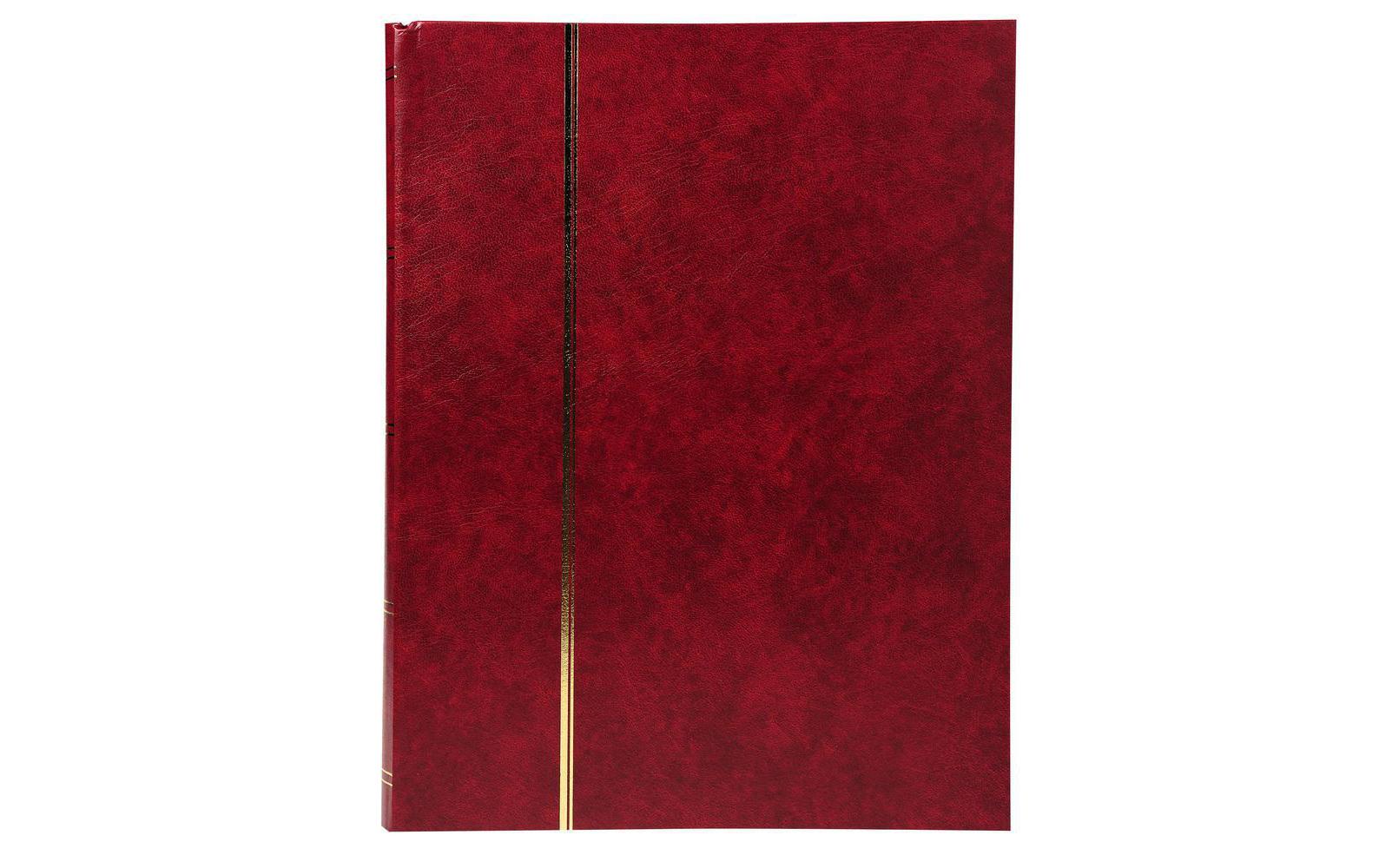Exacompta Einsteckalbum, 32 Seiten, 22,5 × 30,5 cm, Kunstleder, Rot, für Briefmarken
