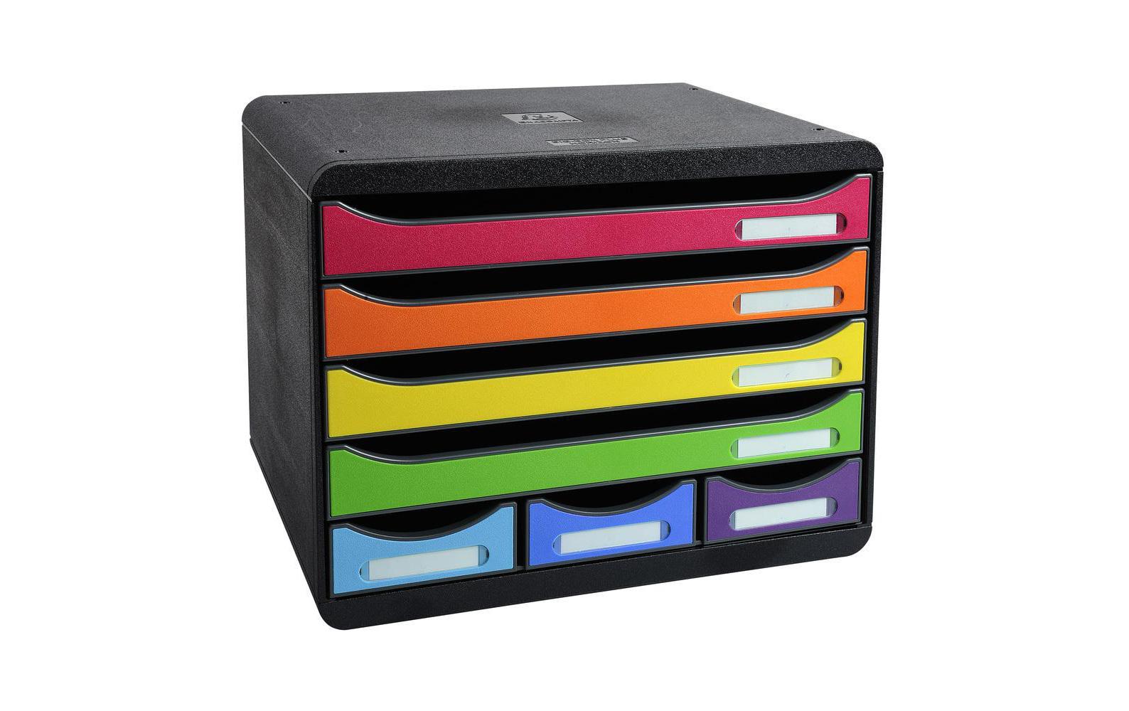 Exacompta Store Box Maxi – 7 Schubladen, 27,1 cm, Schwarz