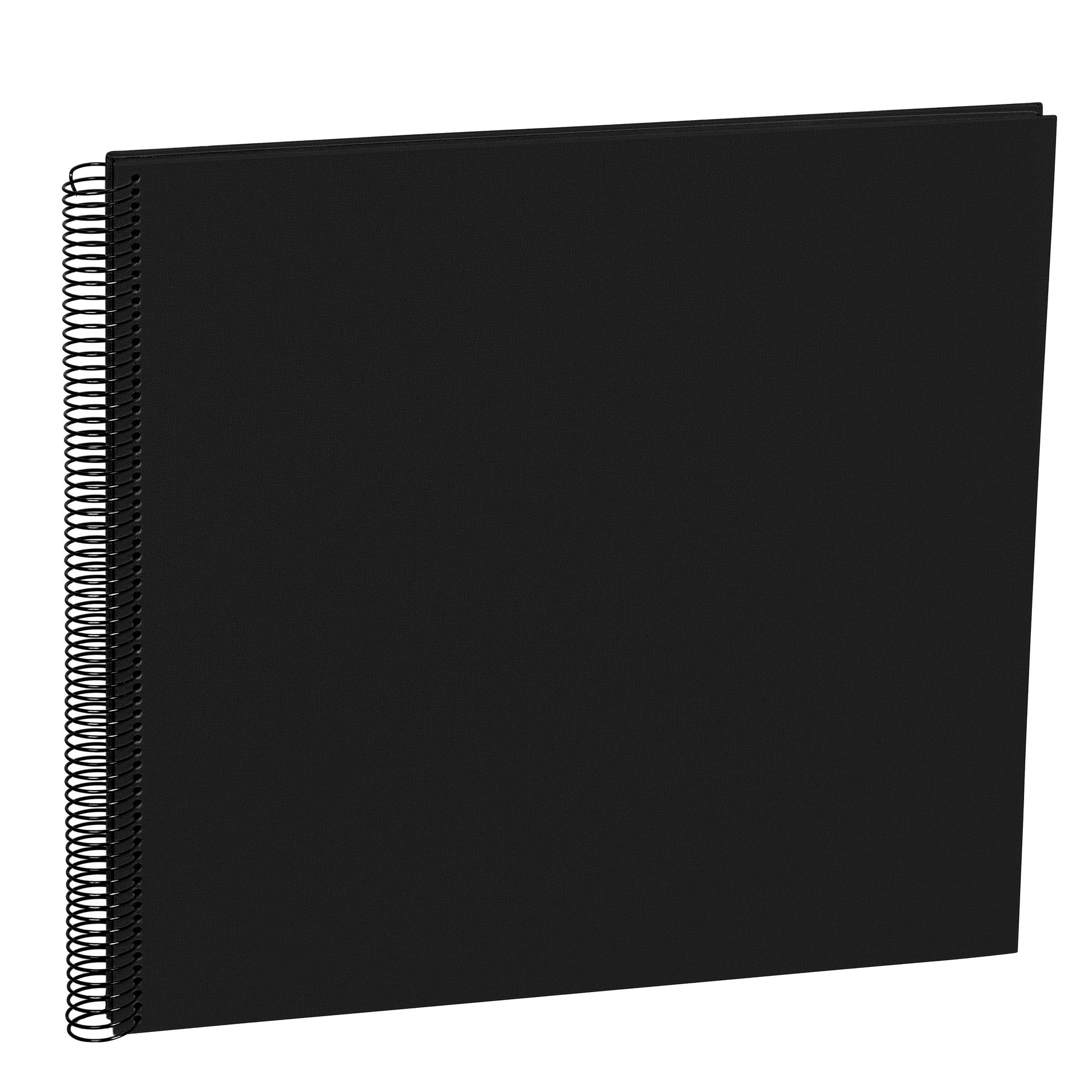 Semikolon Fotoalbum – Schwarz, Spiralbindung, Textil, 345 × 332 mm
