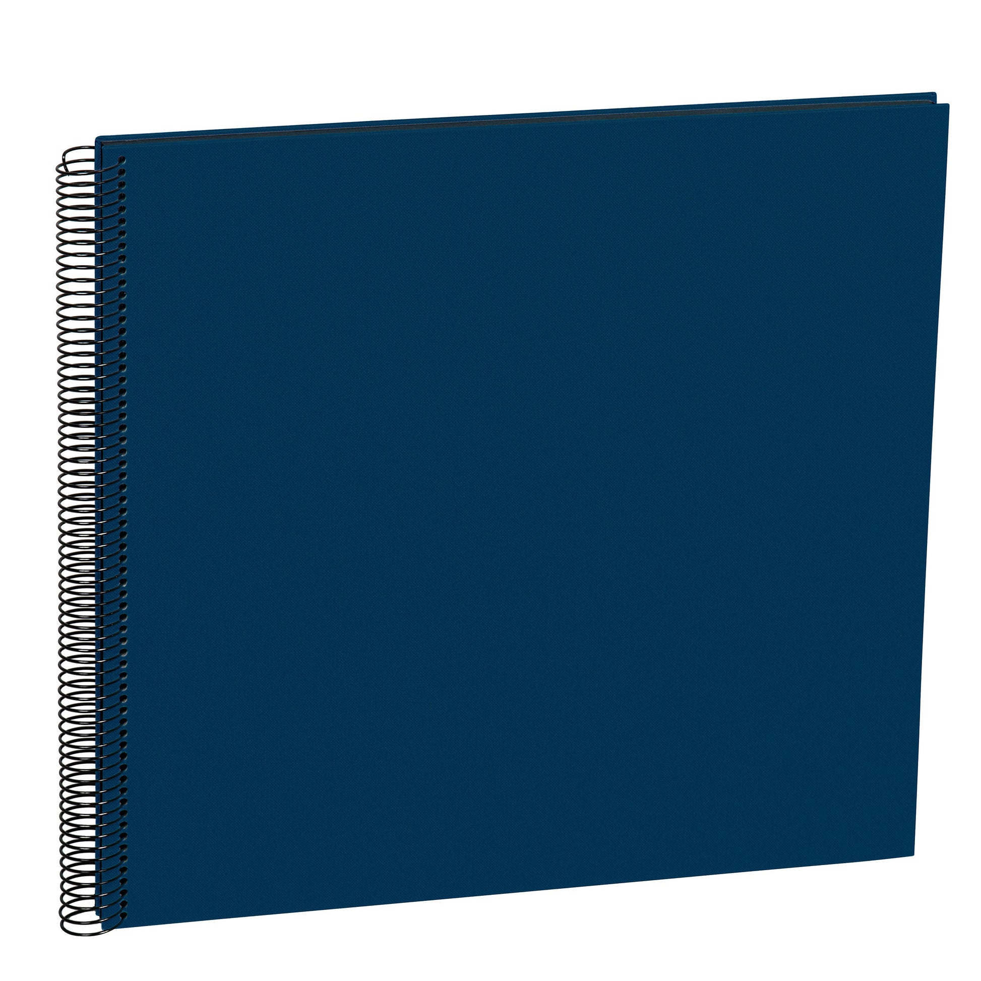 Semikolon Fotobuch Wiro Economy – für 345 × 332 mm, blau, mit Spiralbindung, Textil