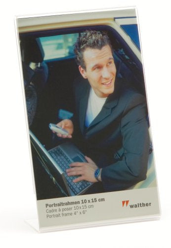 Walther Design Bilderrahmen, Acryl, Transparent, 10,3 × 15 cm – eco:plus