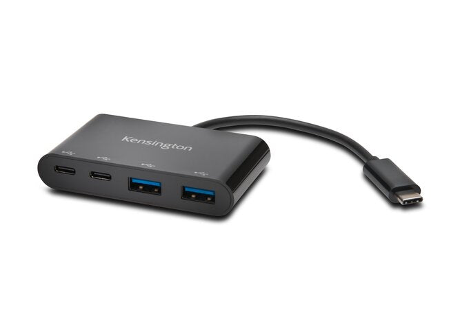 Kensington CH1000 USB-Hub – USB-C, 2× USB-A, für Windows/Mac/ChromeOS