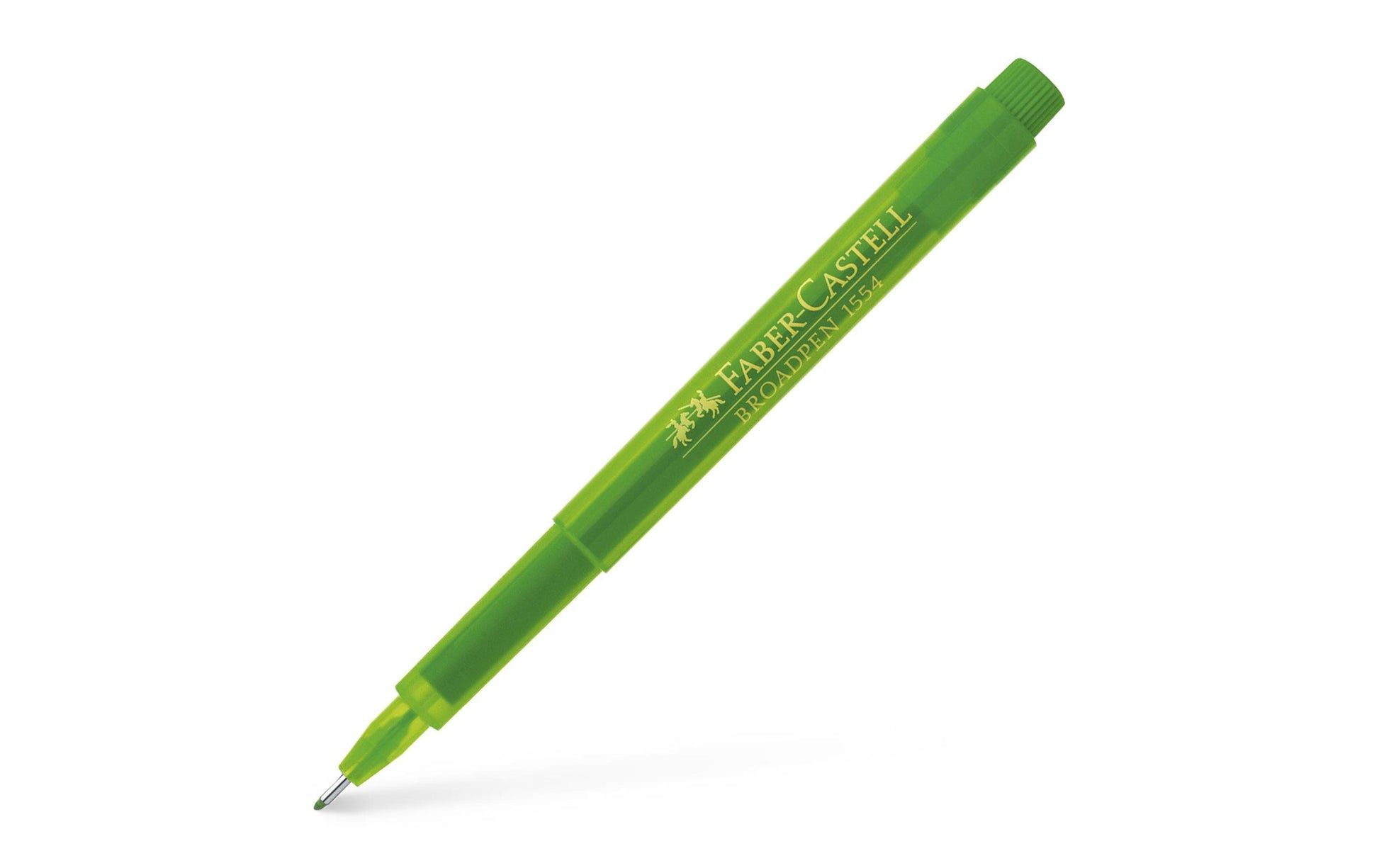 Faber-Castell Broadpen 1554 Fineliner – 0,8 mm, hellgrün, 1 Stk., dokumentenecht