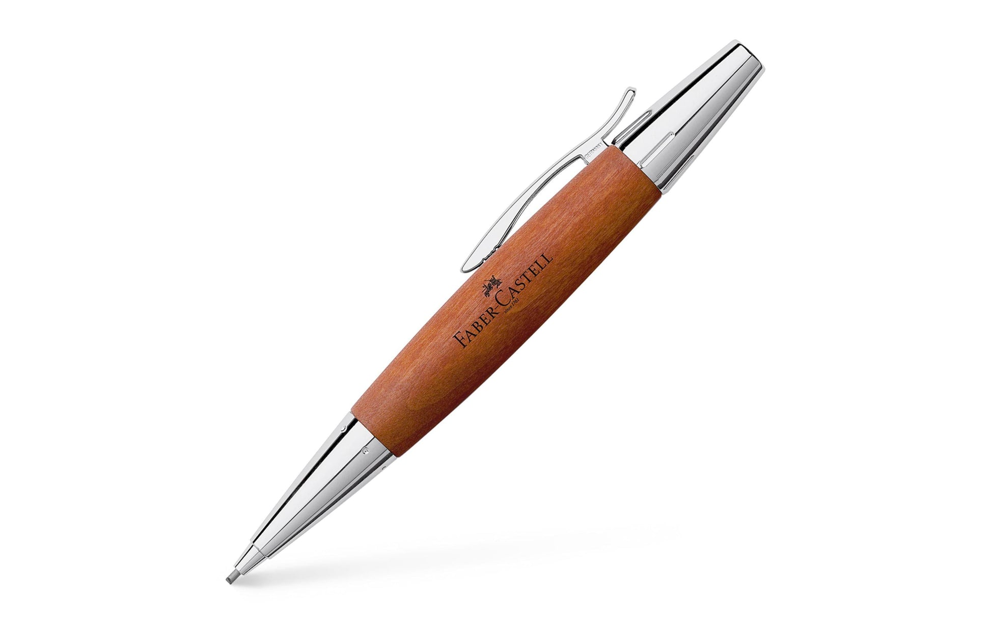 Faber-Castell e-motion Druckbleistift – 1,4 mm, Silber, Chrom, 1 Stück
