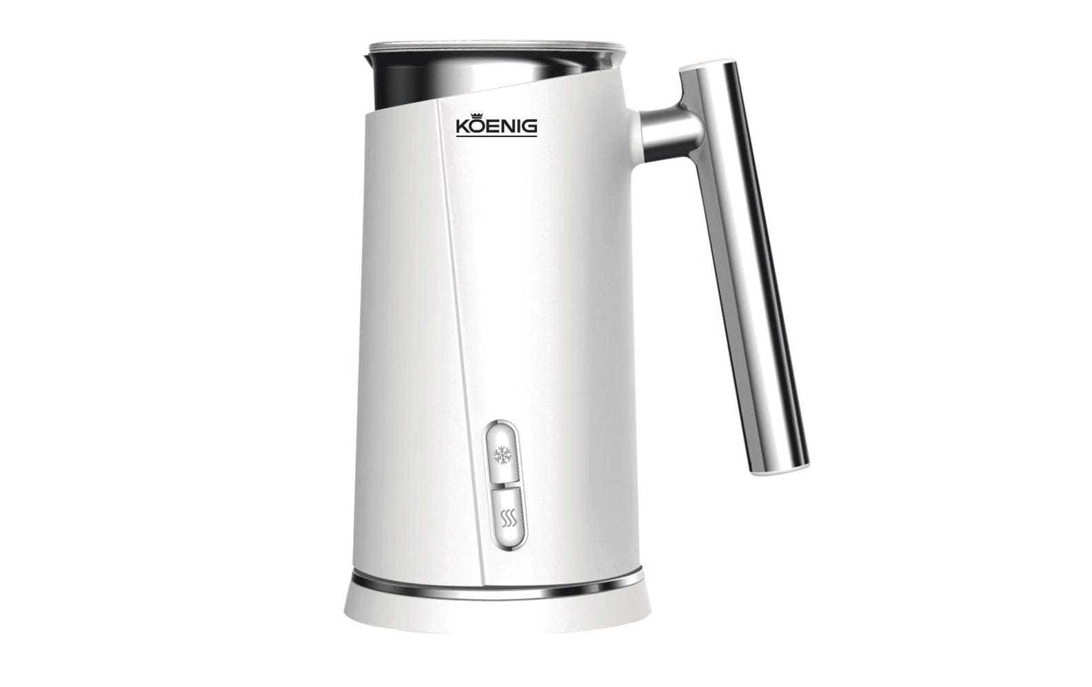 Koenig Elektrischer Milchschäumer B02123 – Füllmenge 150 ml, Schaum 150 ml, 500 W, Weiss